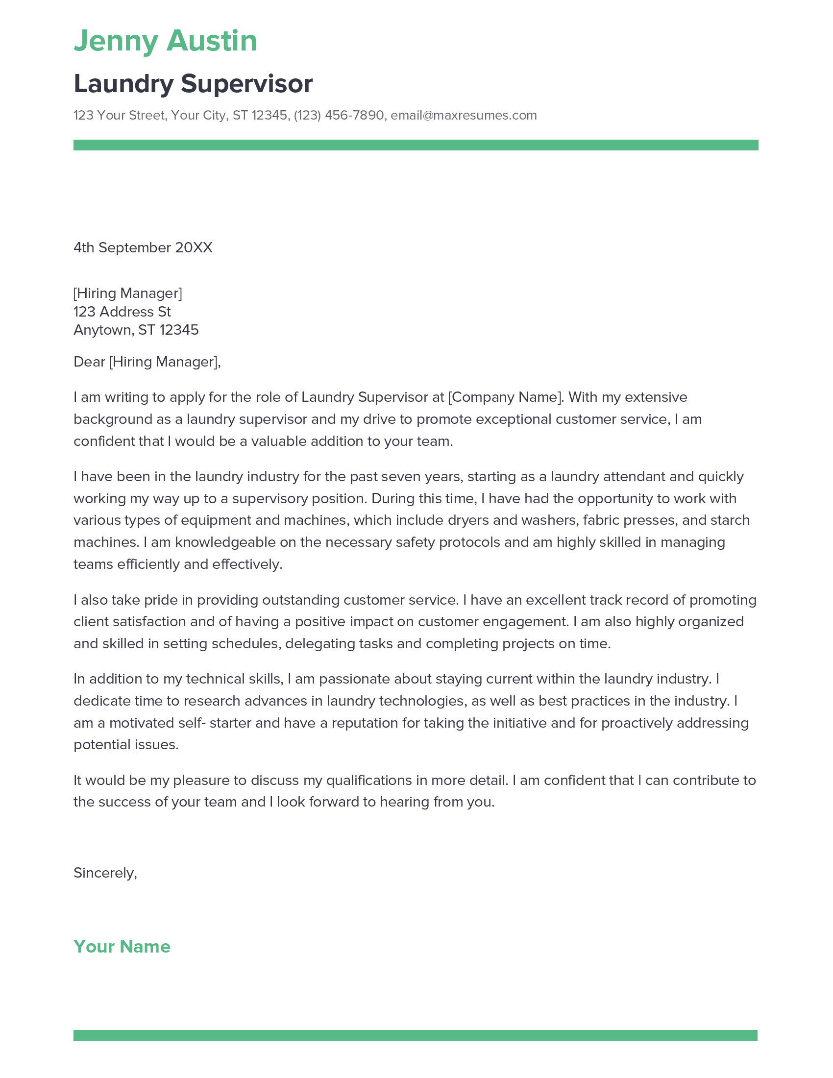 account assistant cover letter sample