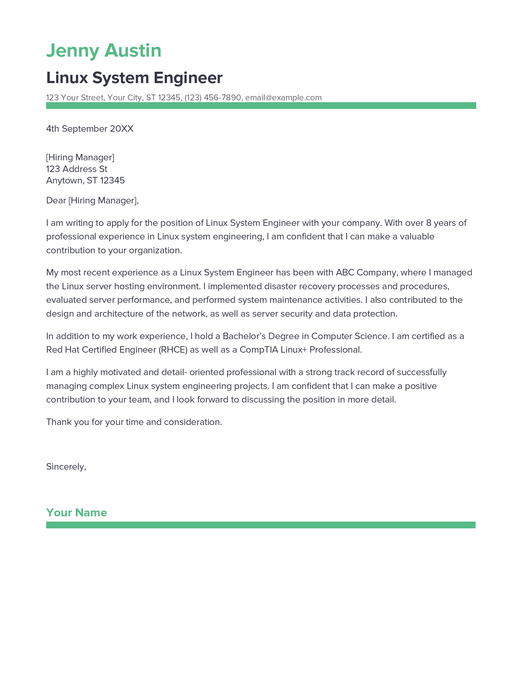 account assistant cover letter sample