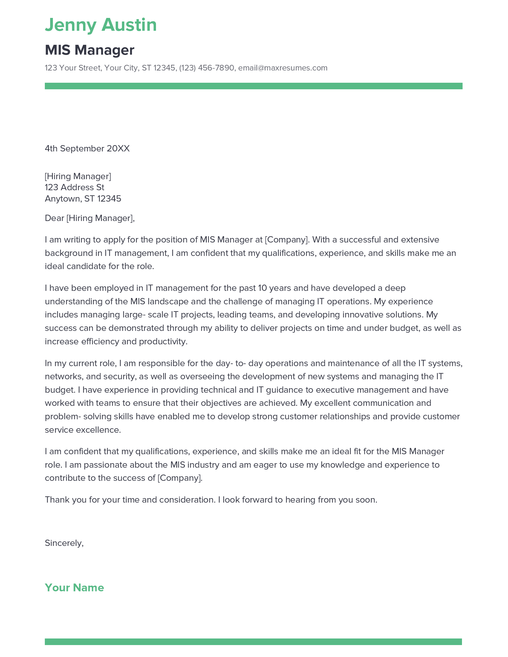 account assistant cover letter sample