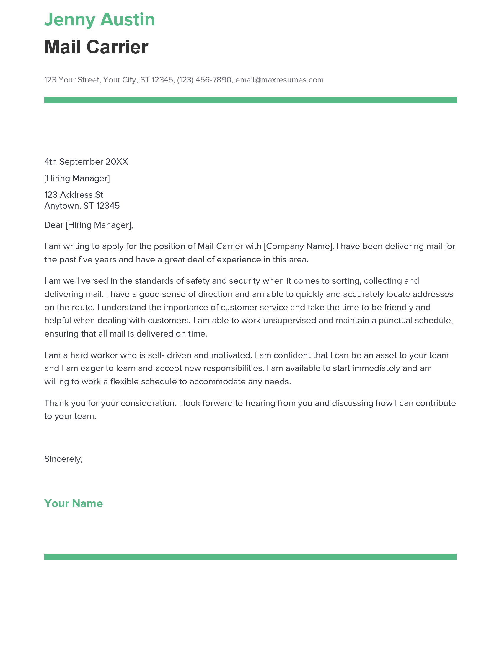 account assistant cover letter sample
