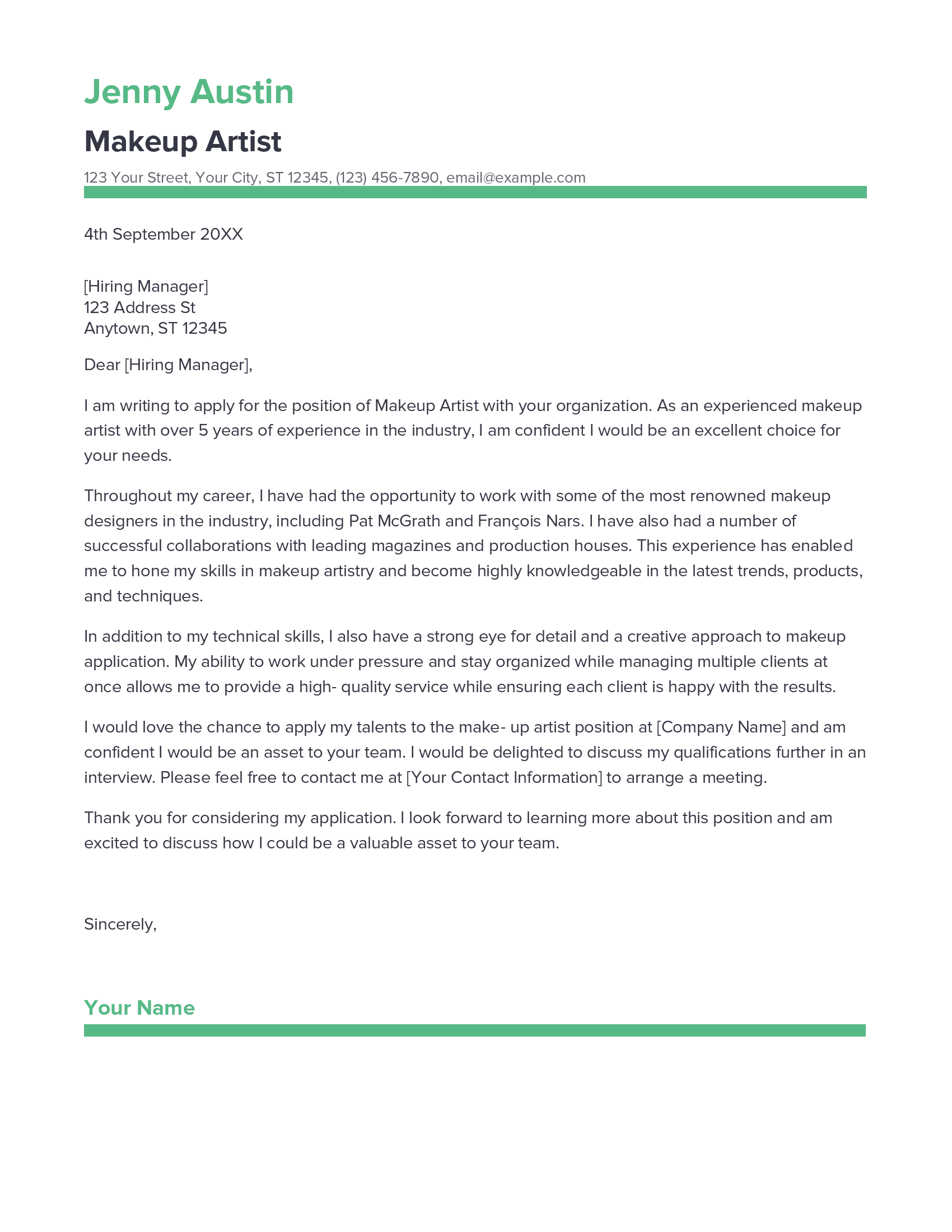 account assistant cover letter sample