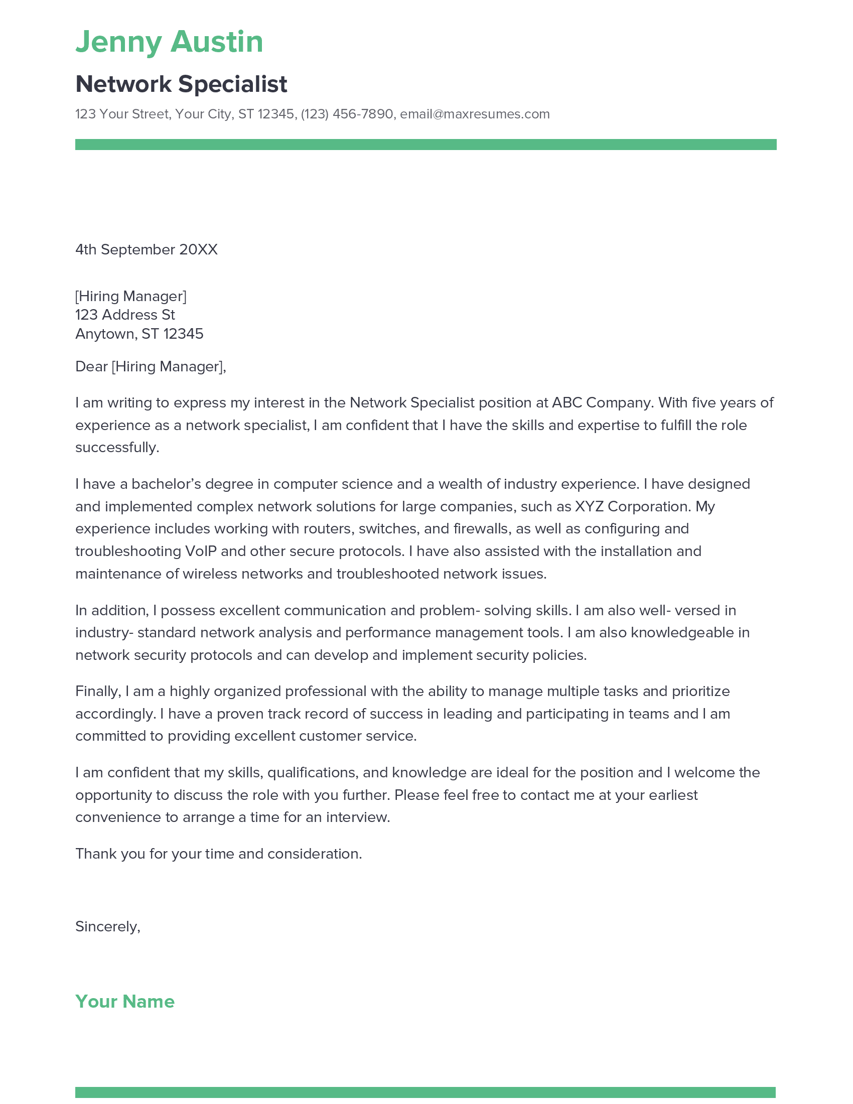 account assistant cover letter sample