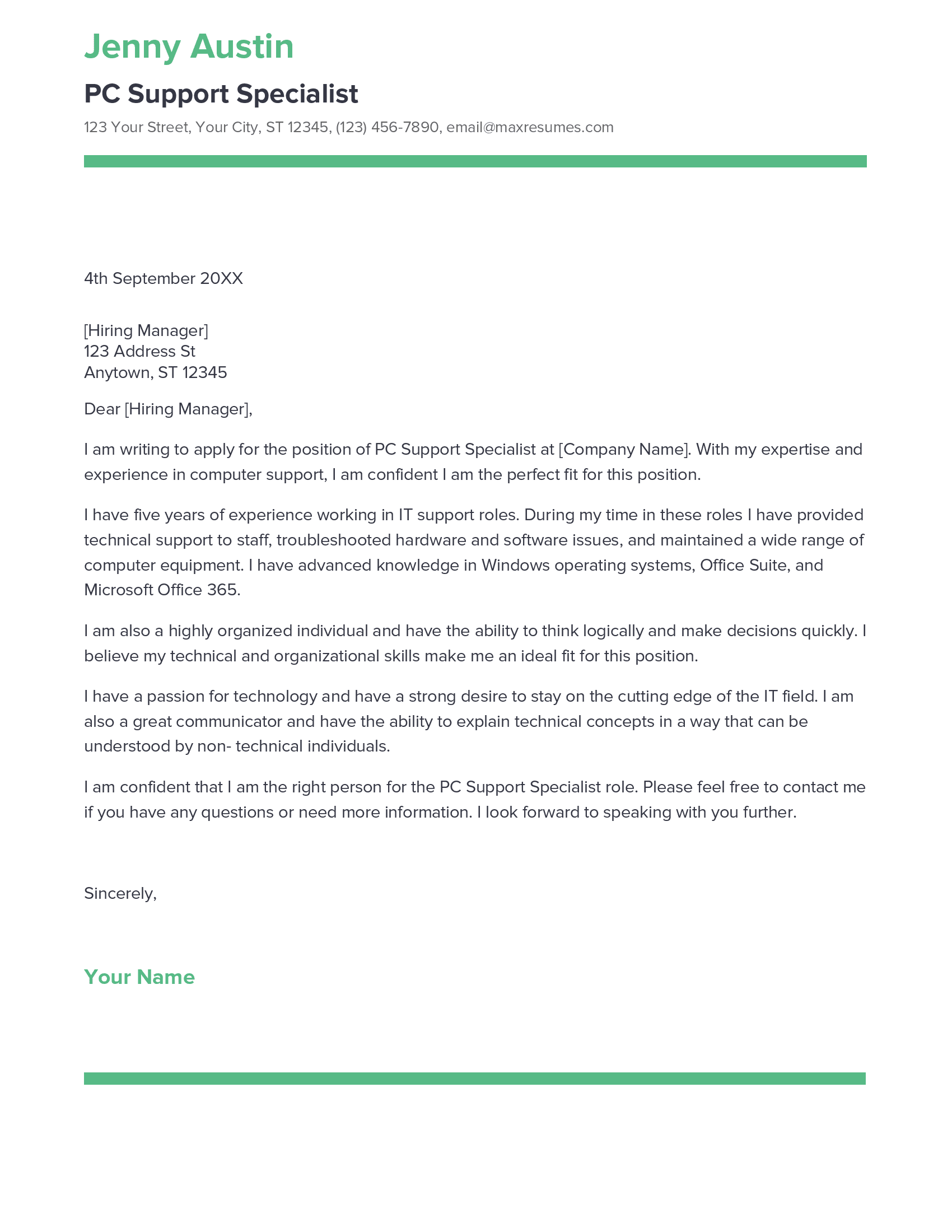 account assistant cover letter sample