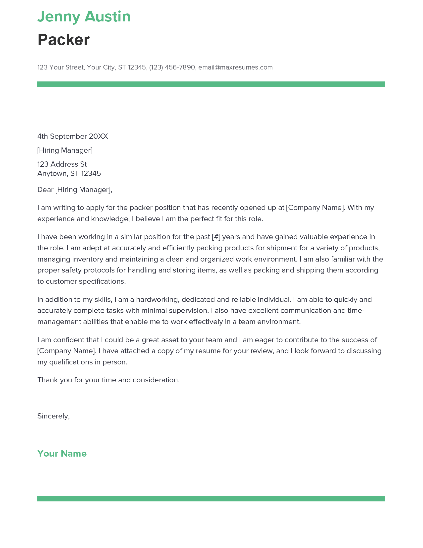 account assistant cover letter sample