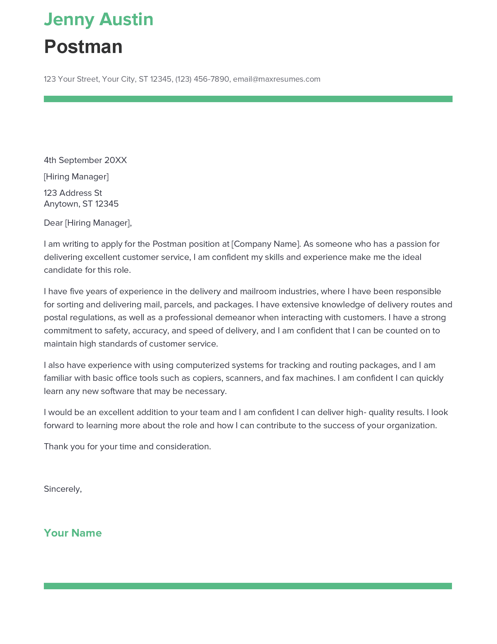 account assistant cover letter sample
