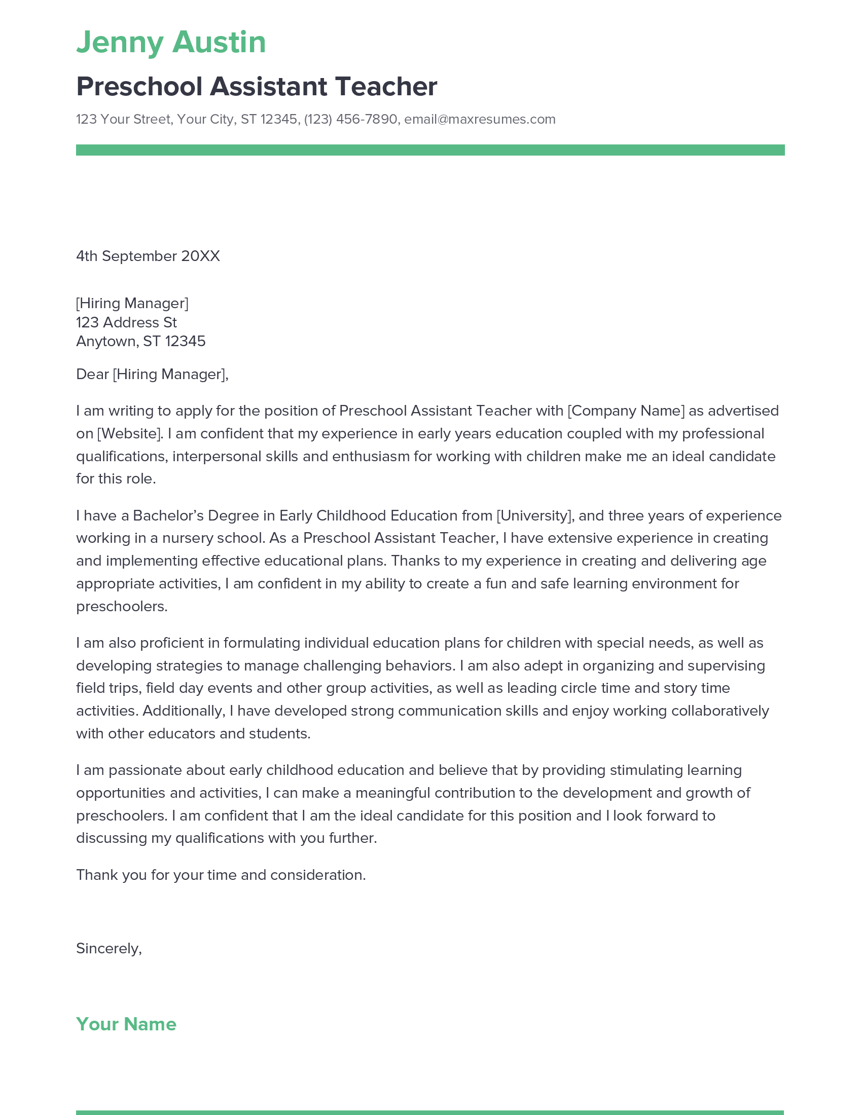 account assistant cover letter sample