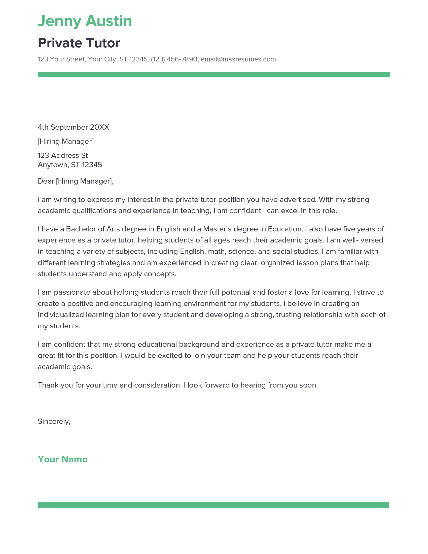 account assistant cover letter sample