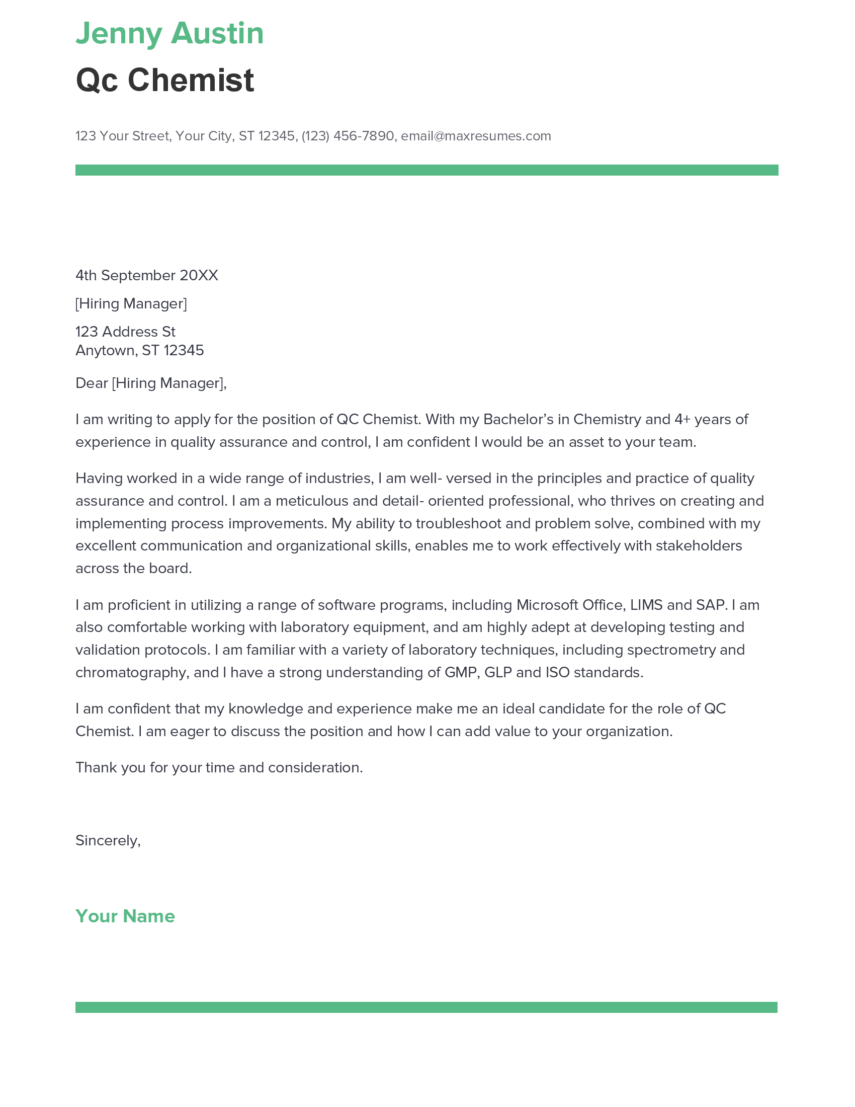 account assistant cover letter sample