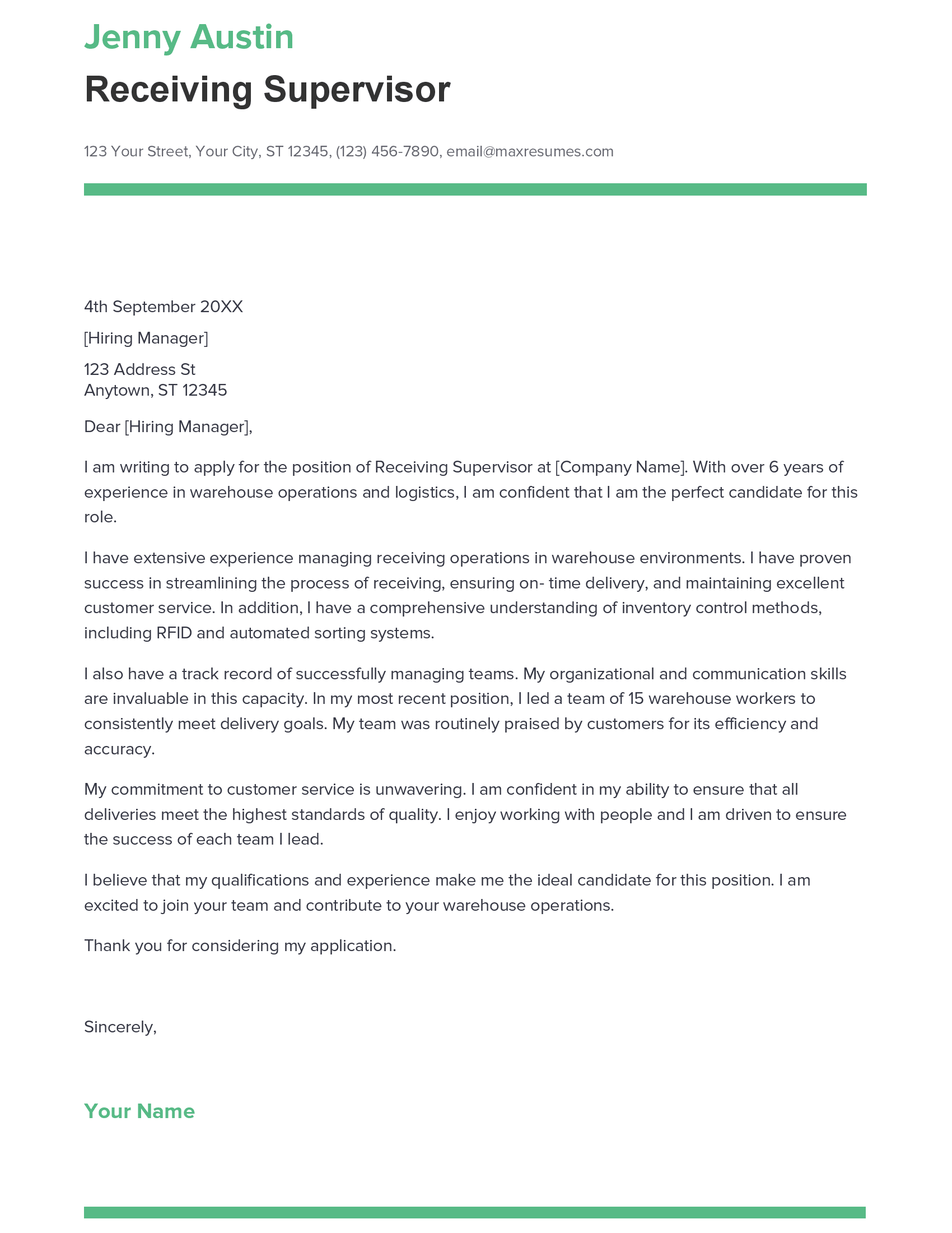 account assistant cover letter sample