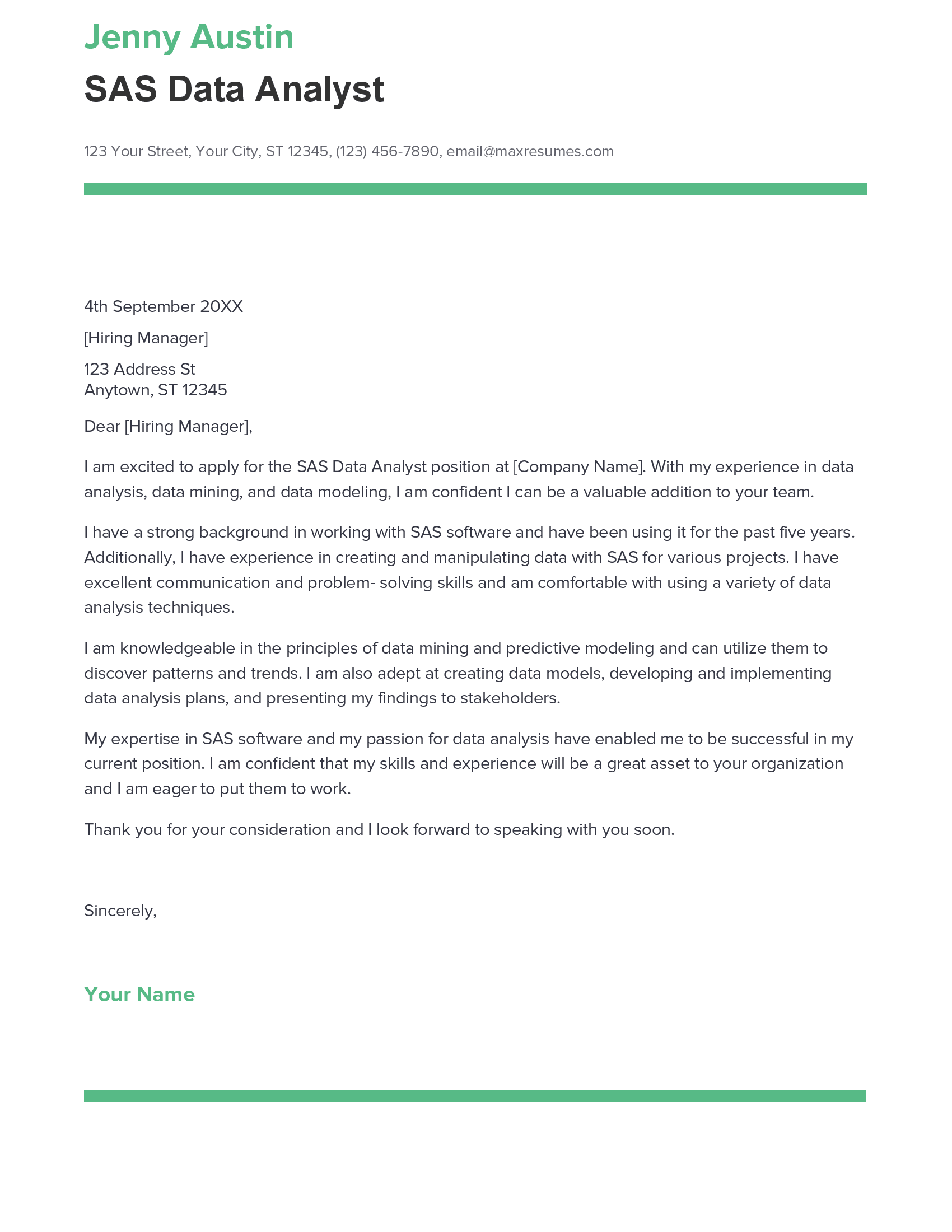 account assistant cover letter sample