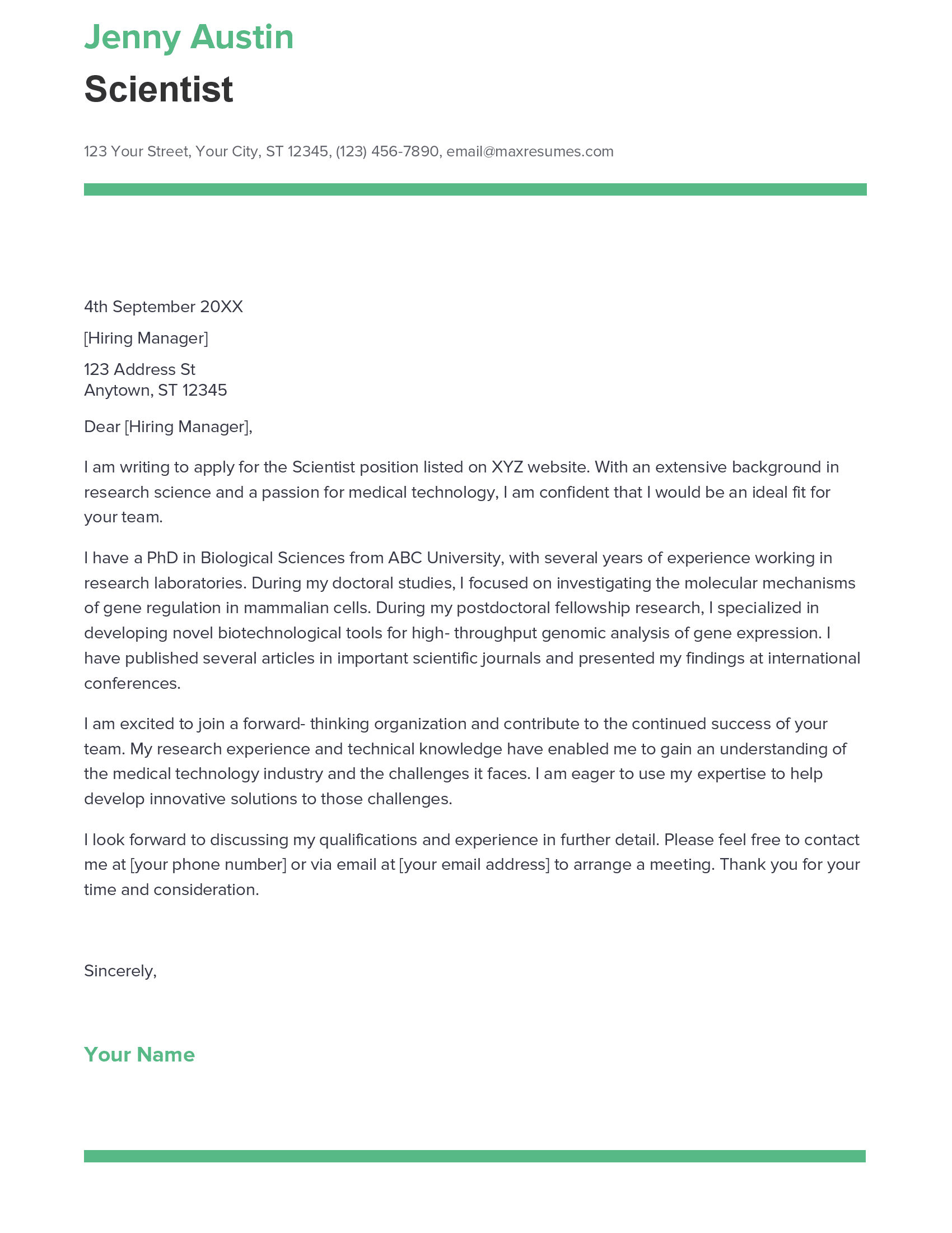 account assistant cover letter sample