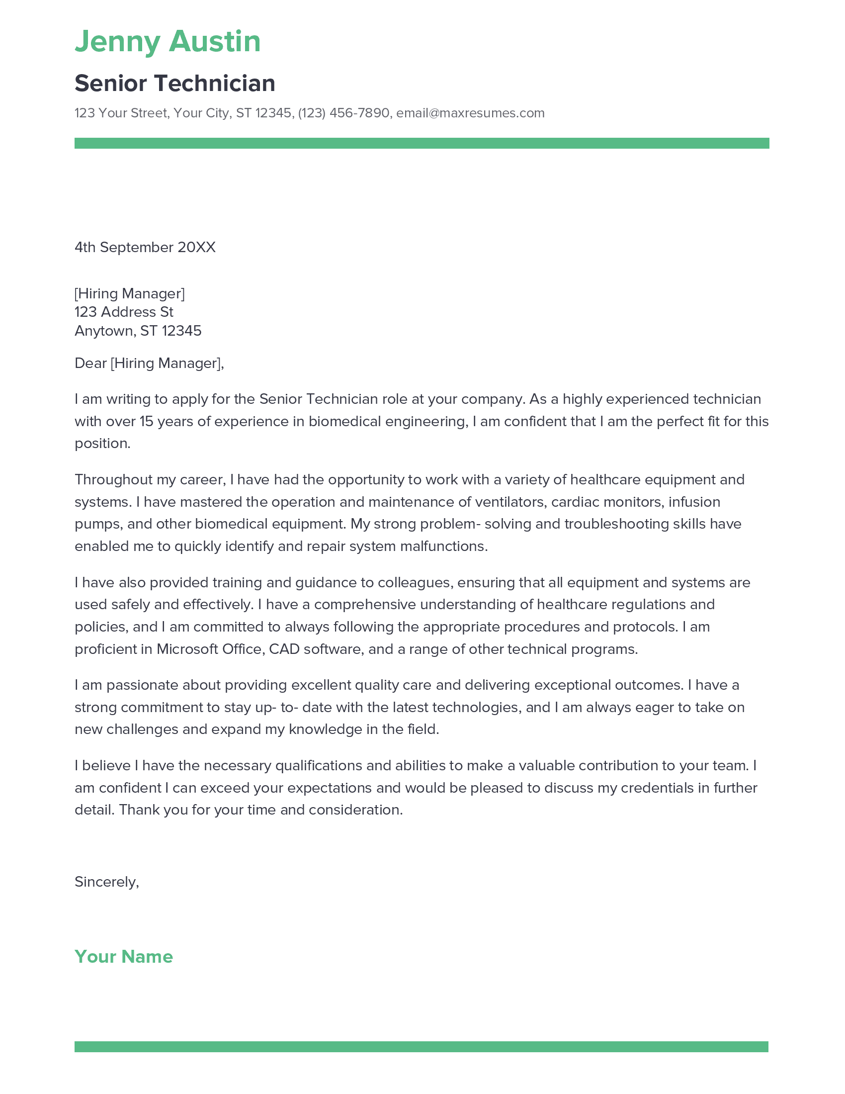 account assistant cover letter sample