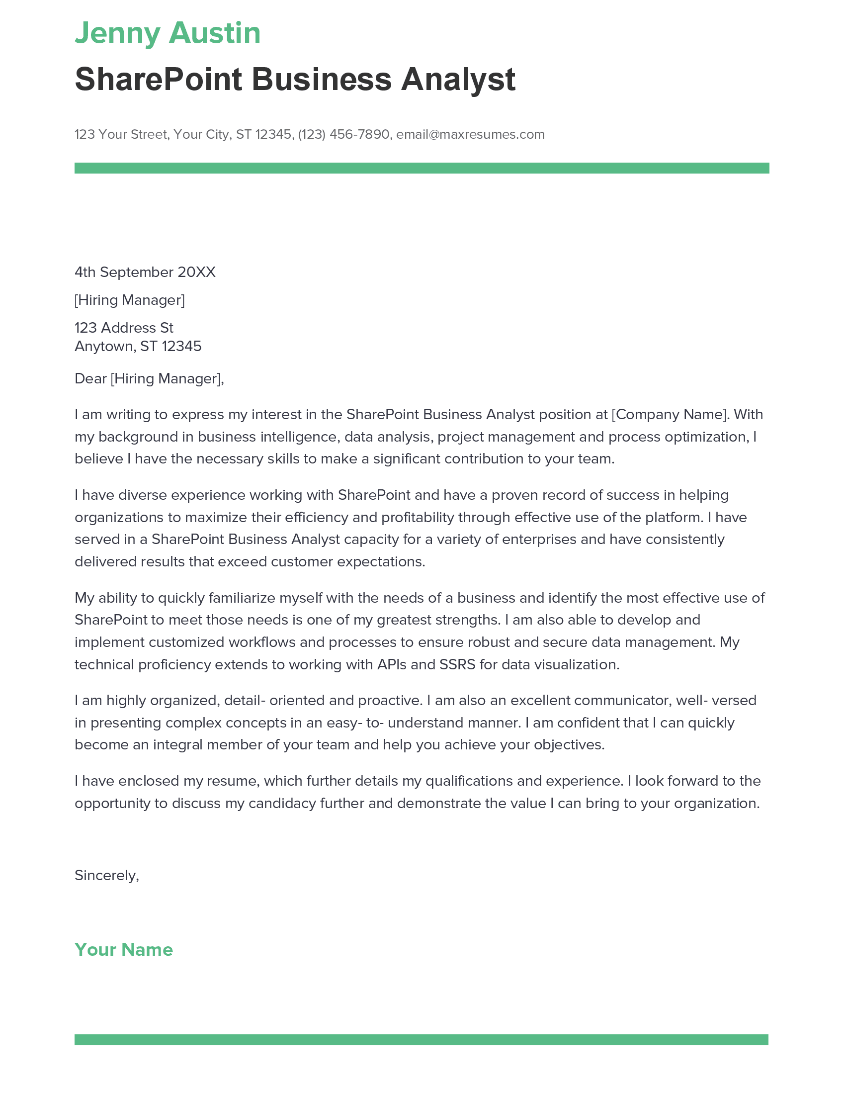 account assistant cover letter sample