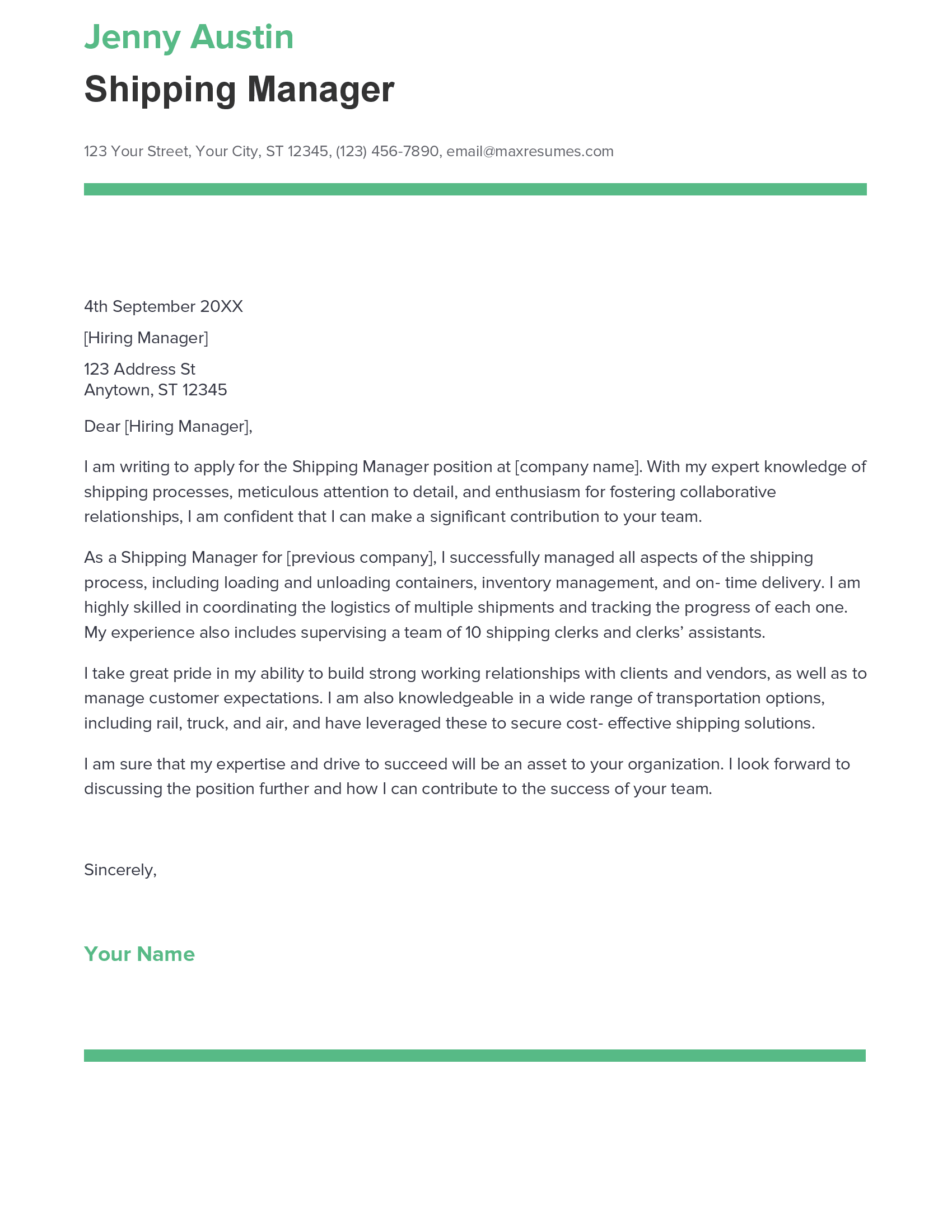 account assistant cover letter sample