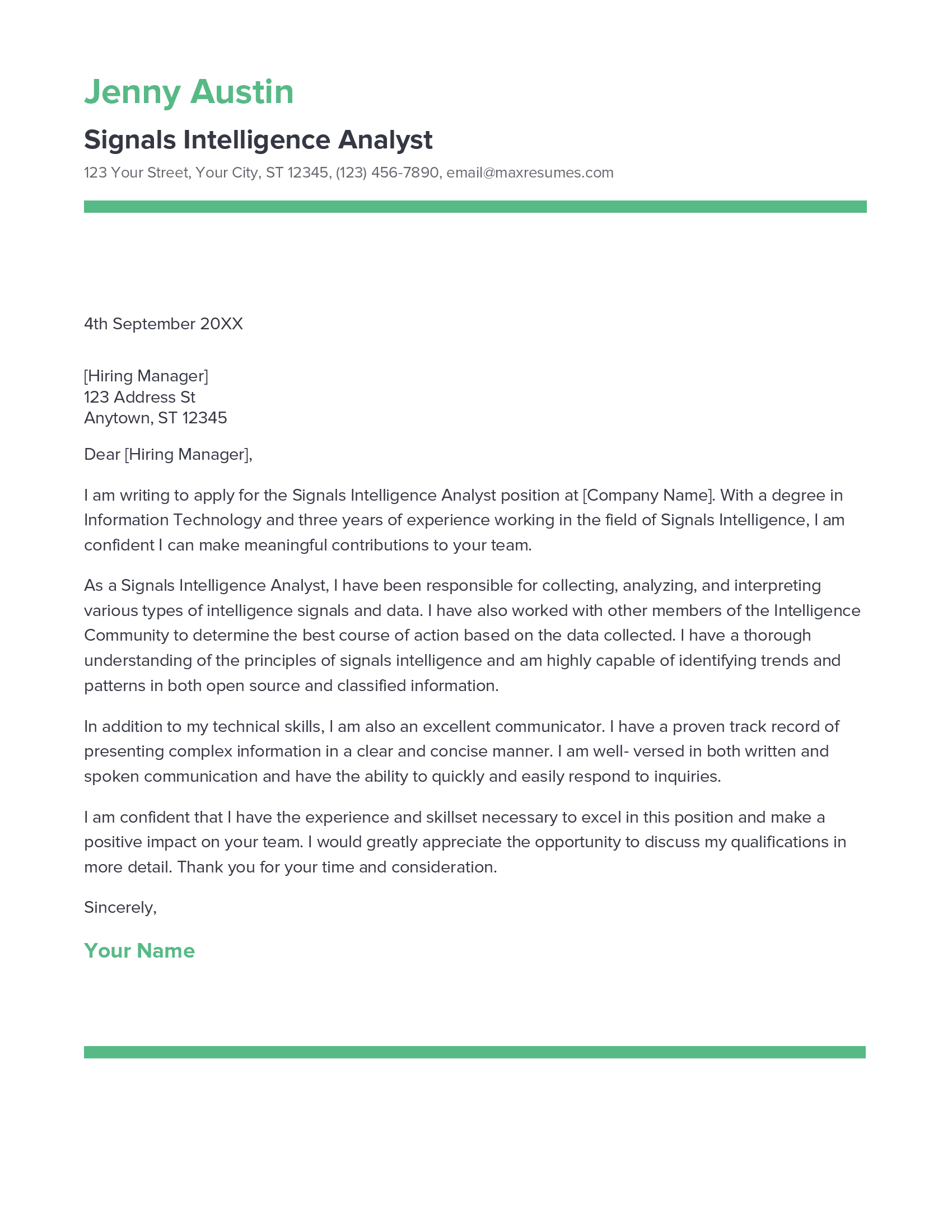 account assistant cover letter sample