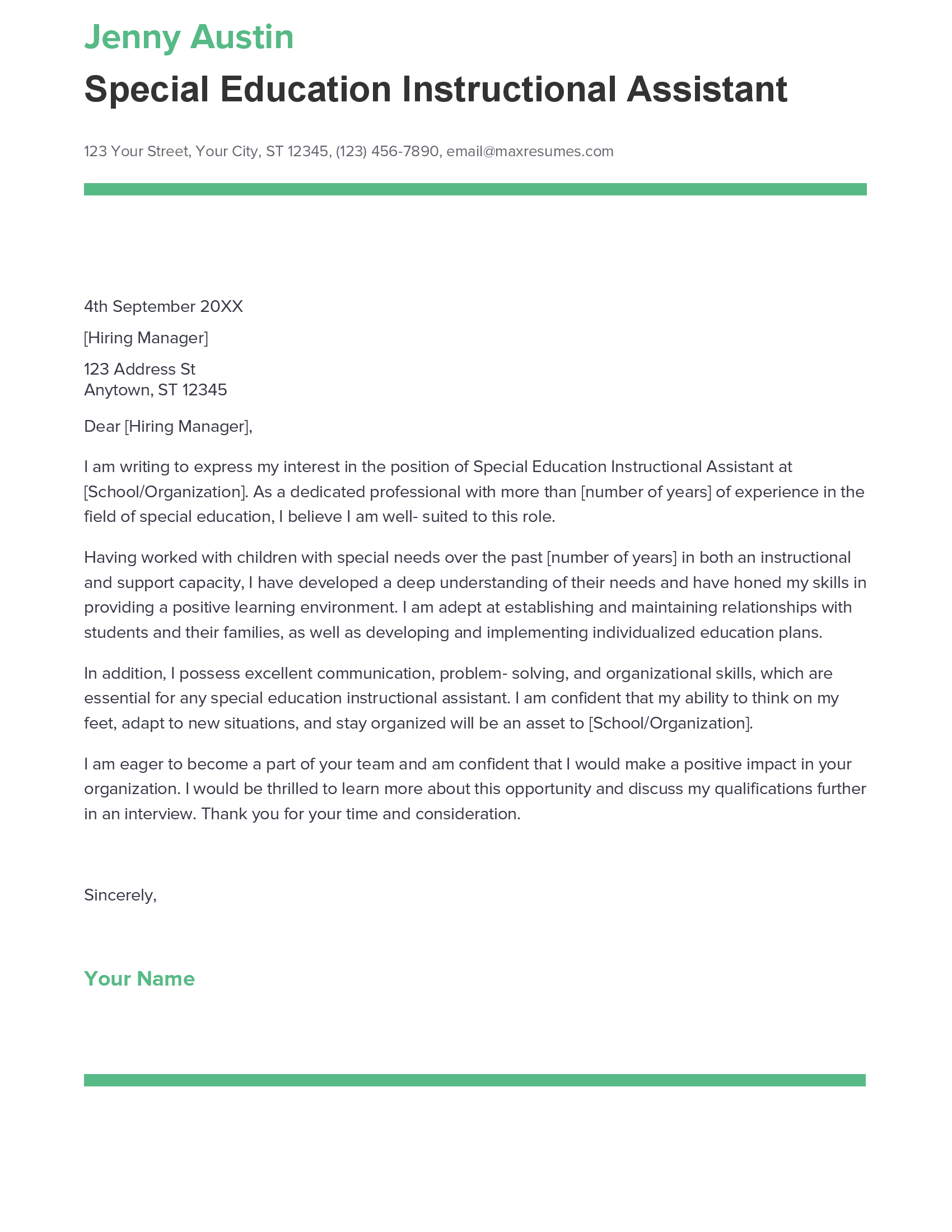 account assistant cover letter sample