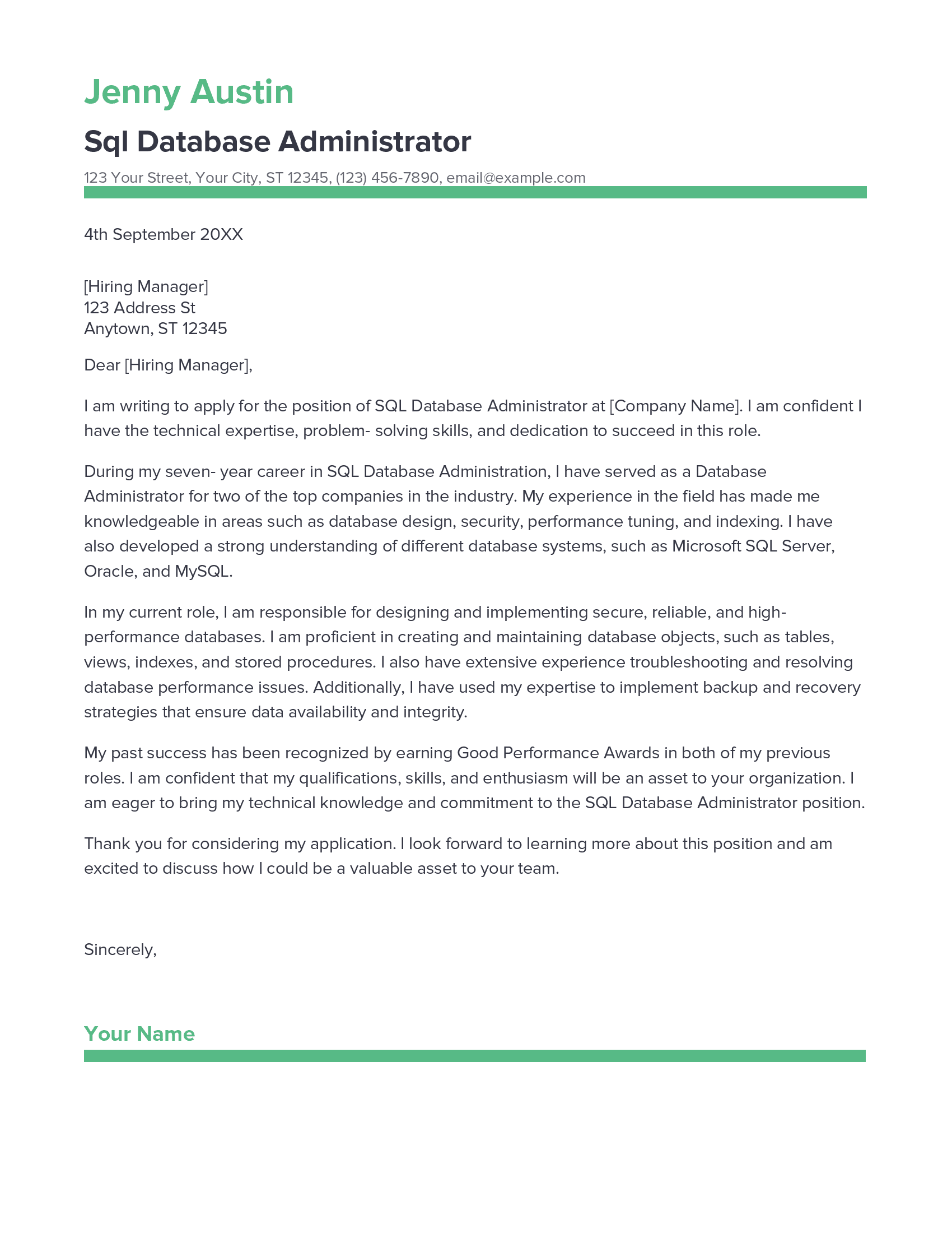 account assistant cover letter sample