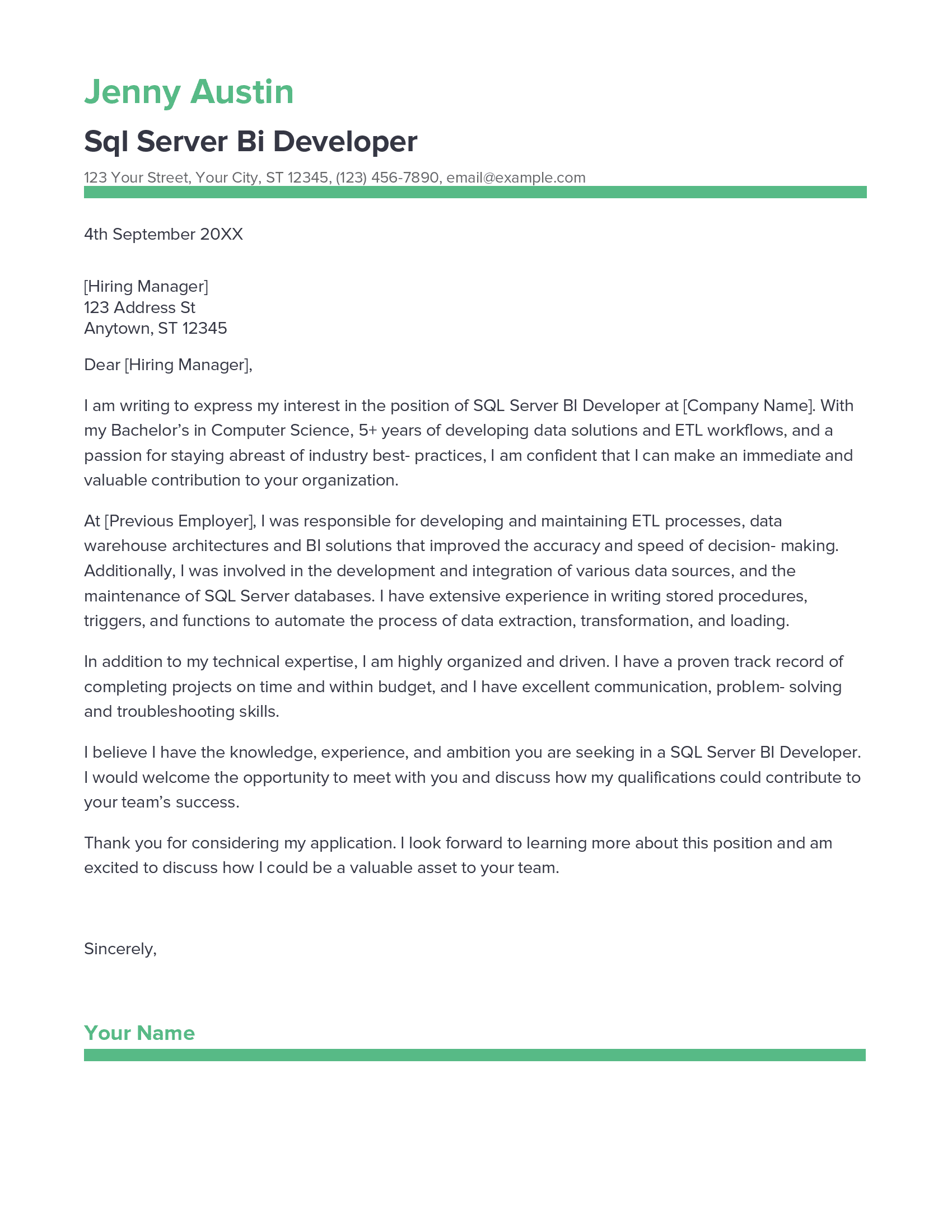 account assistant cover letter sample