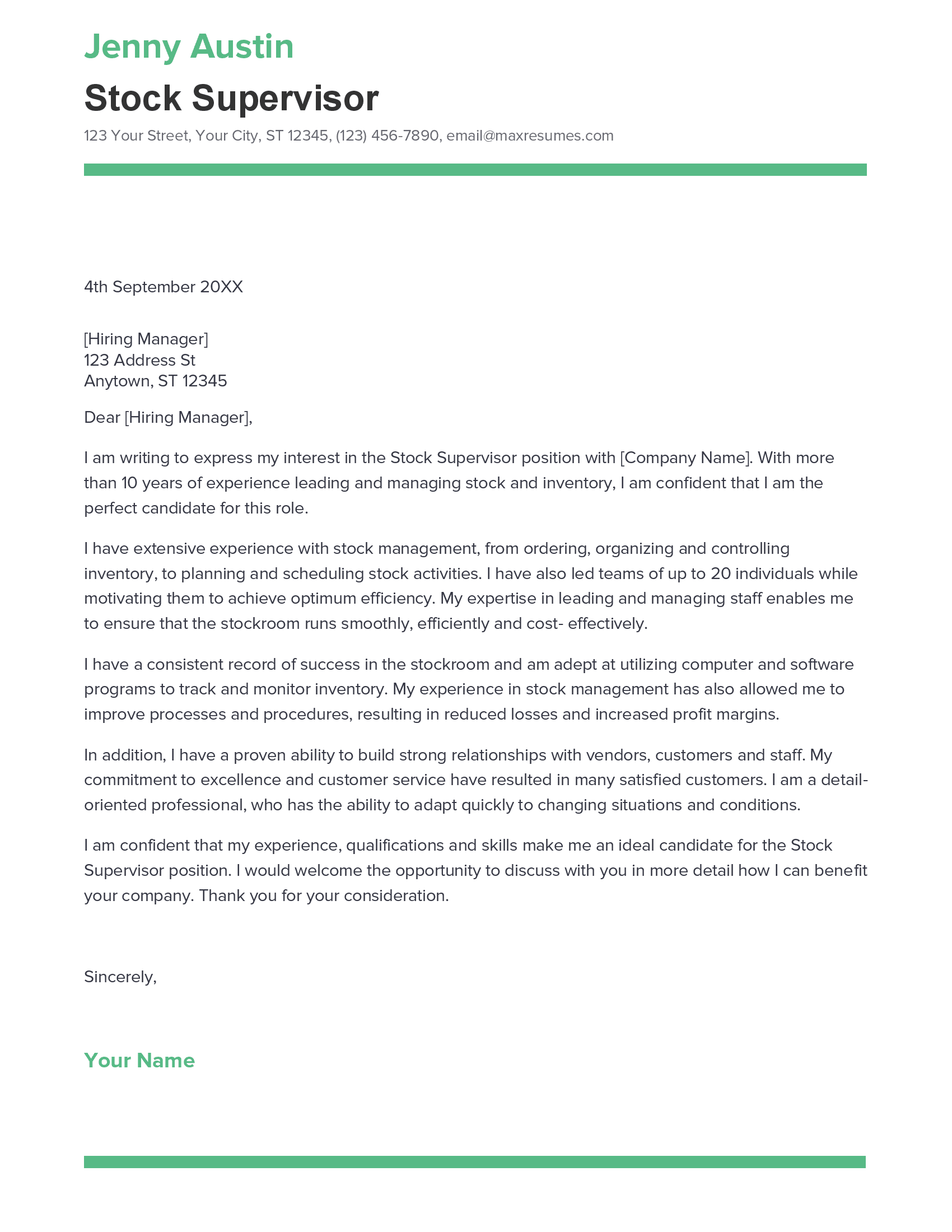 account assistant cover letter sample