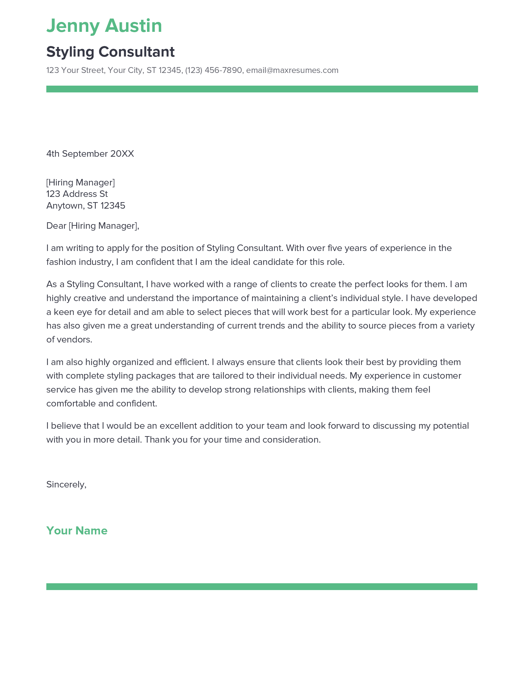 account assistant cover letter sample