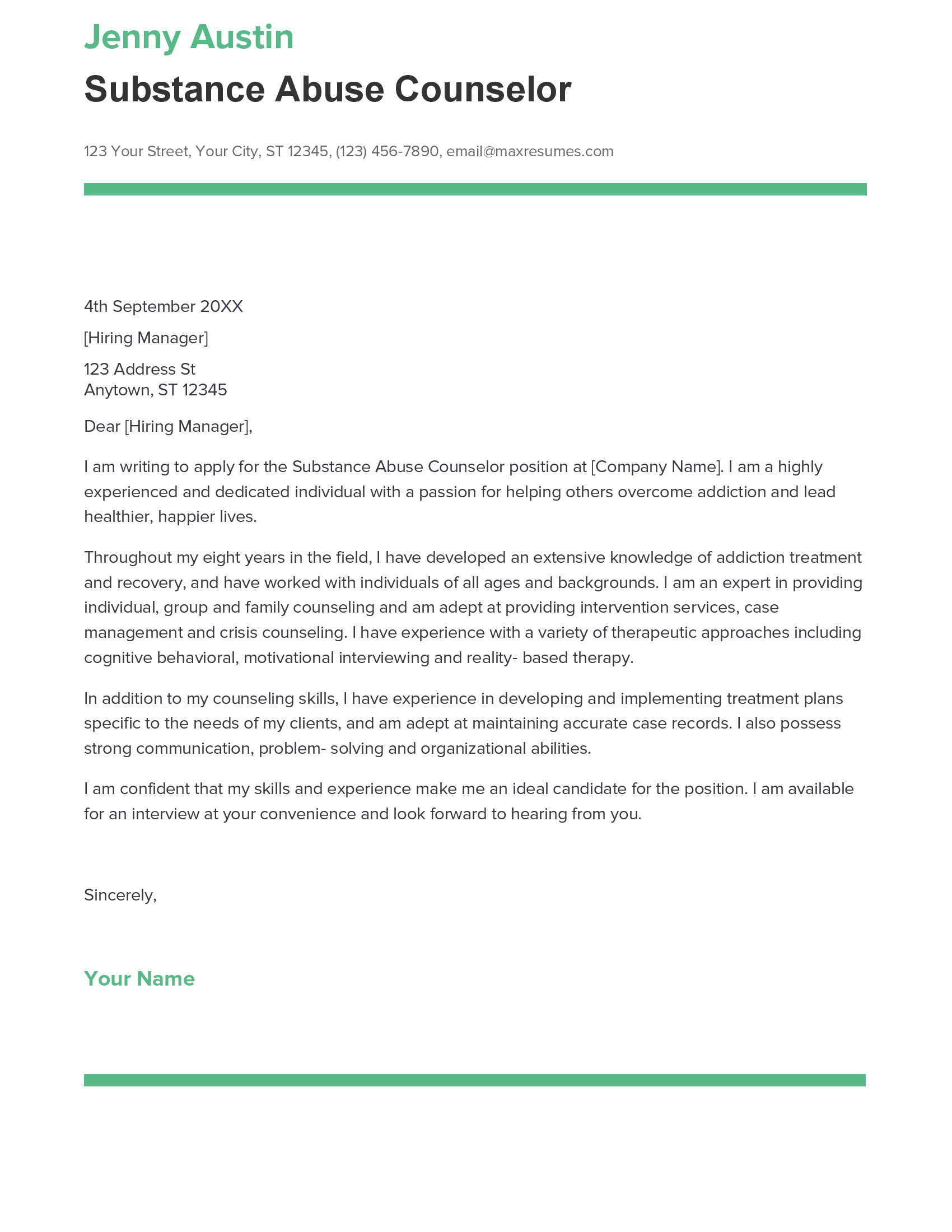 account assistant cover letter sample