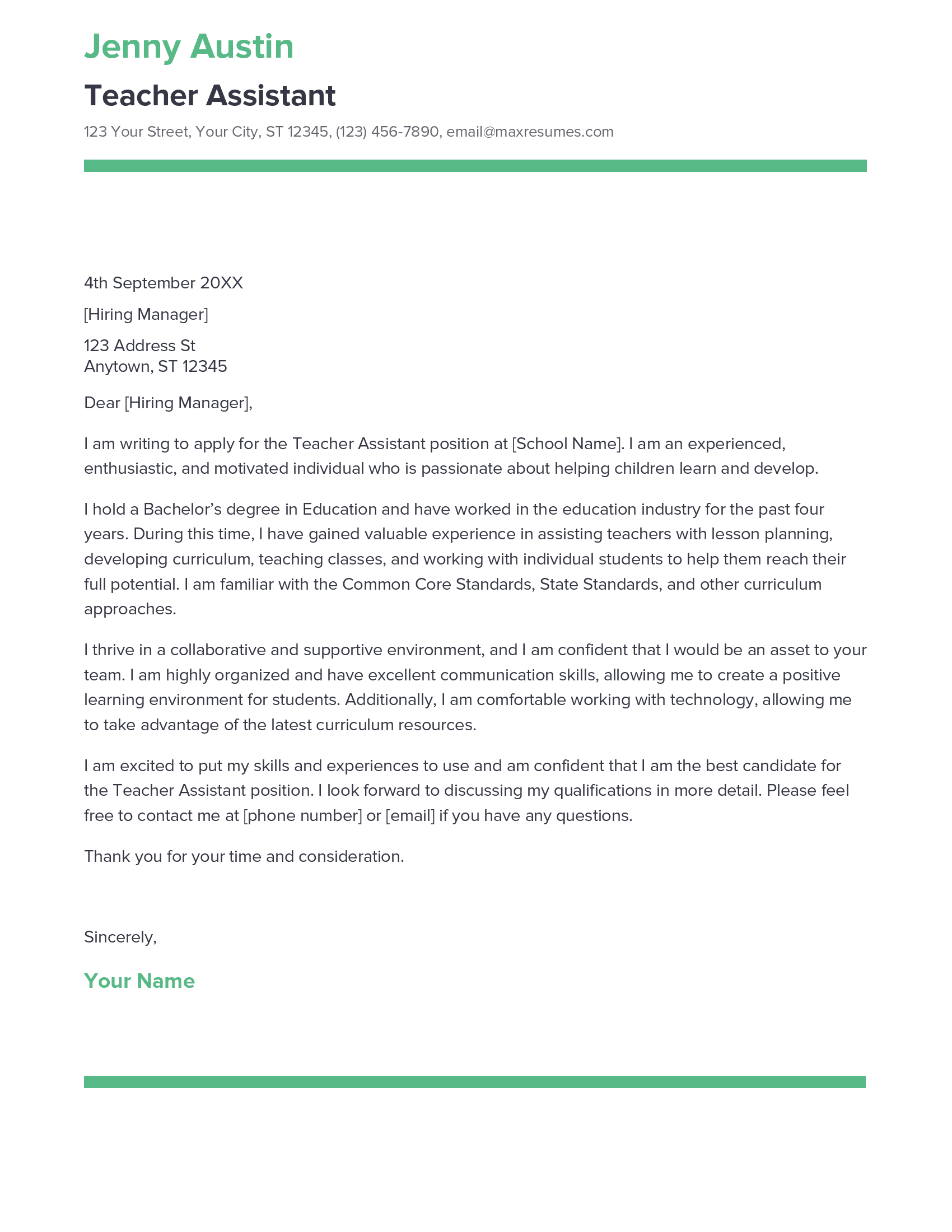account assistant cover letter sample