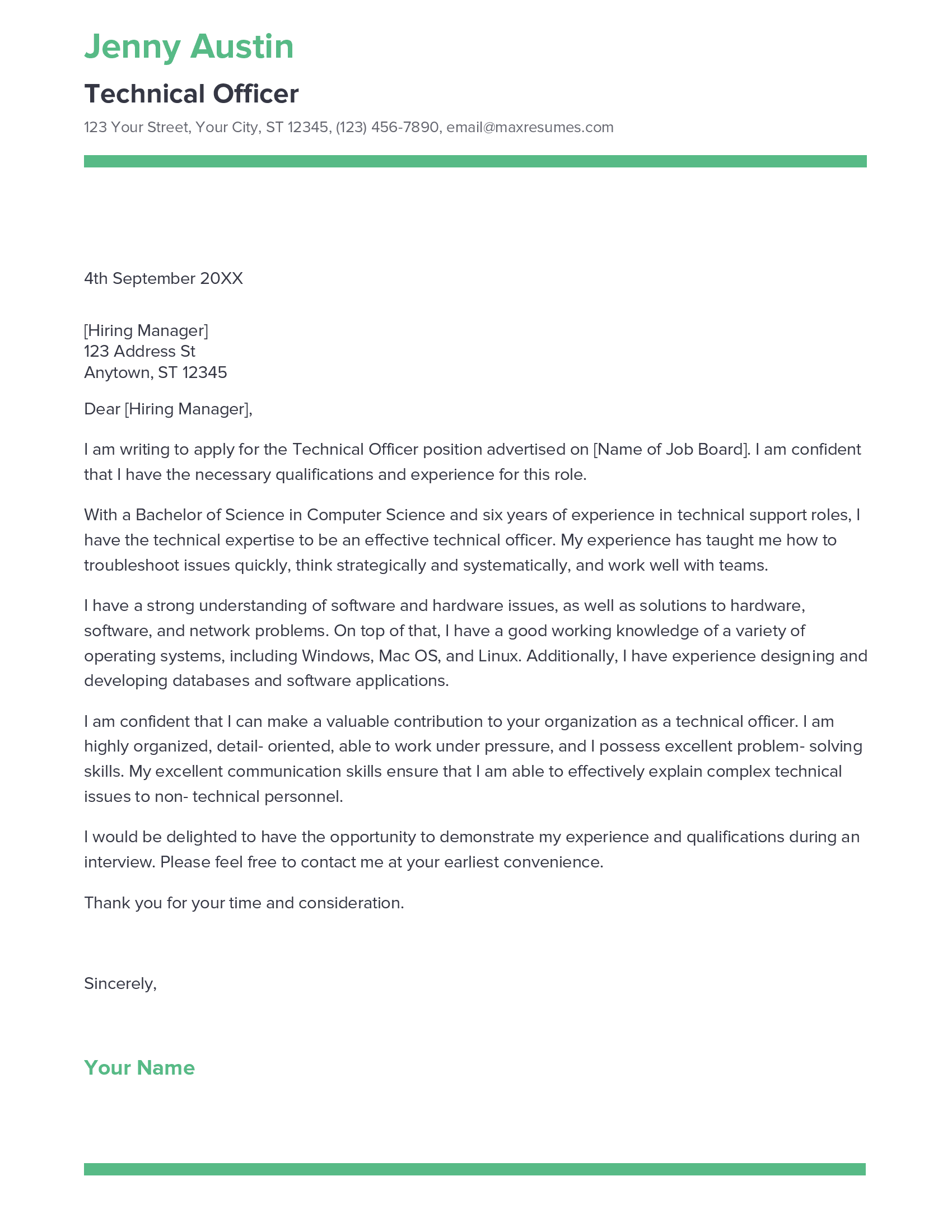 account assistant cover letter sample