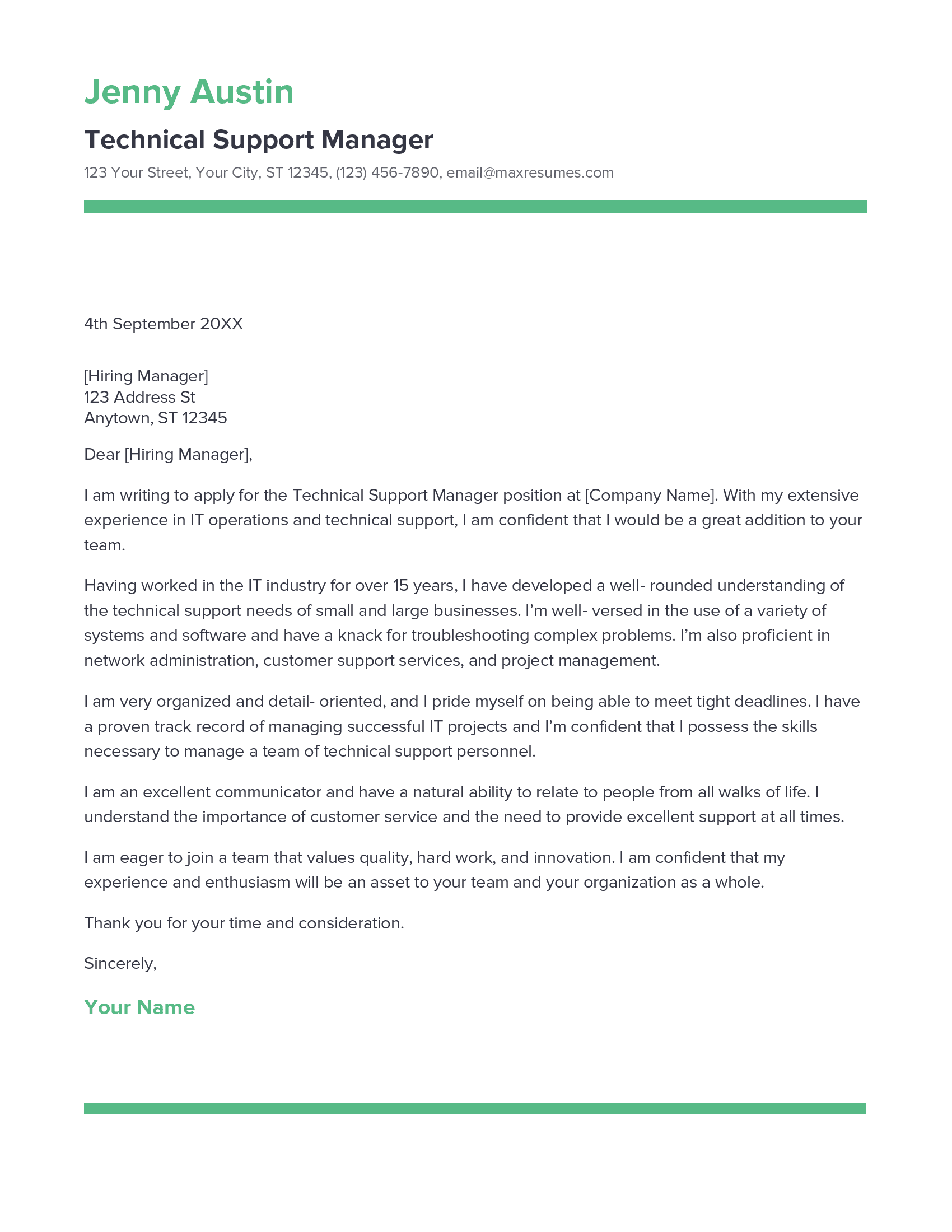 account assistant cover letter sample