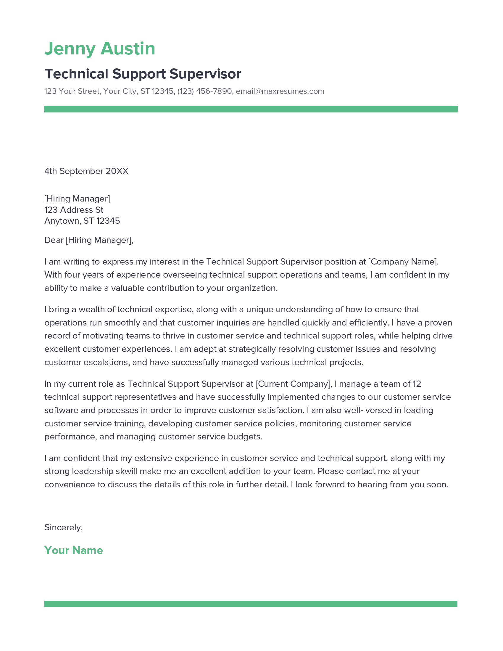 account assistant cover letter sample