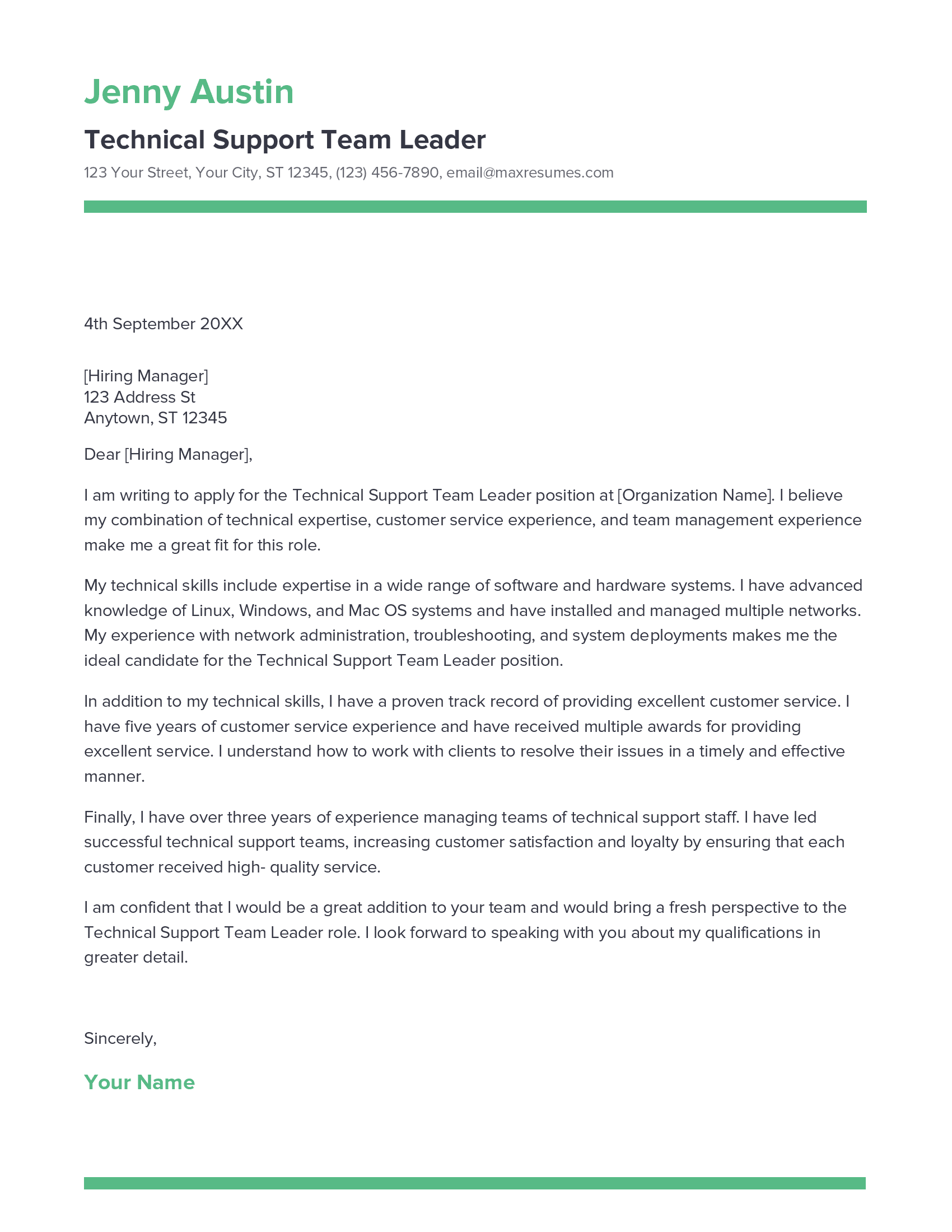 account assistant cover letter sample