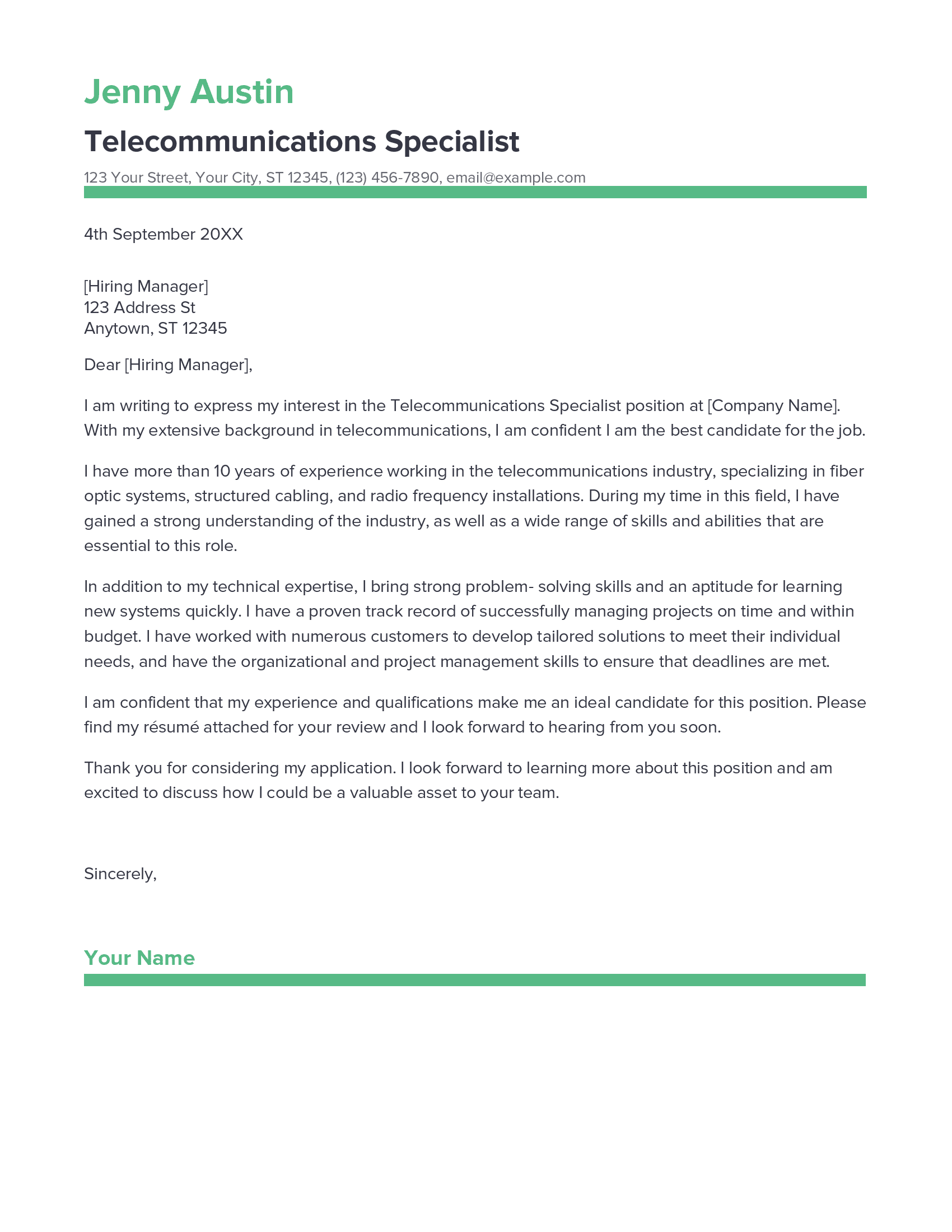 account assistant cover letter sample