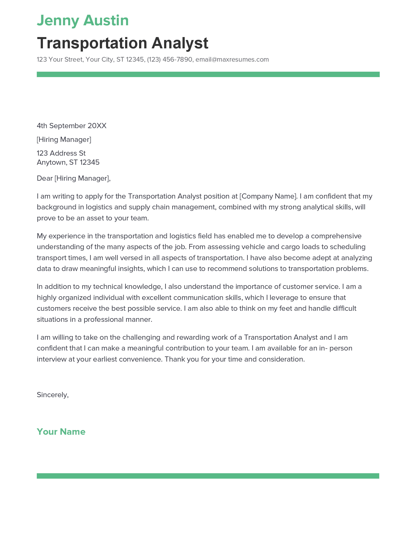 account assistant cover letter sample