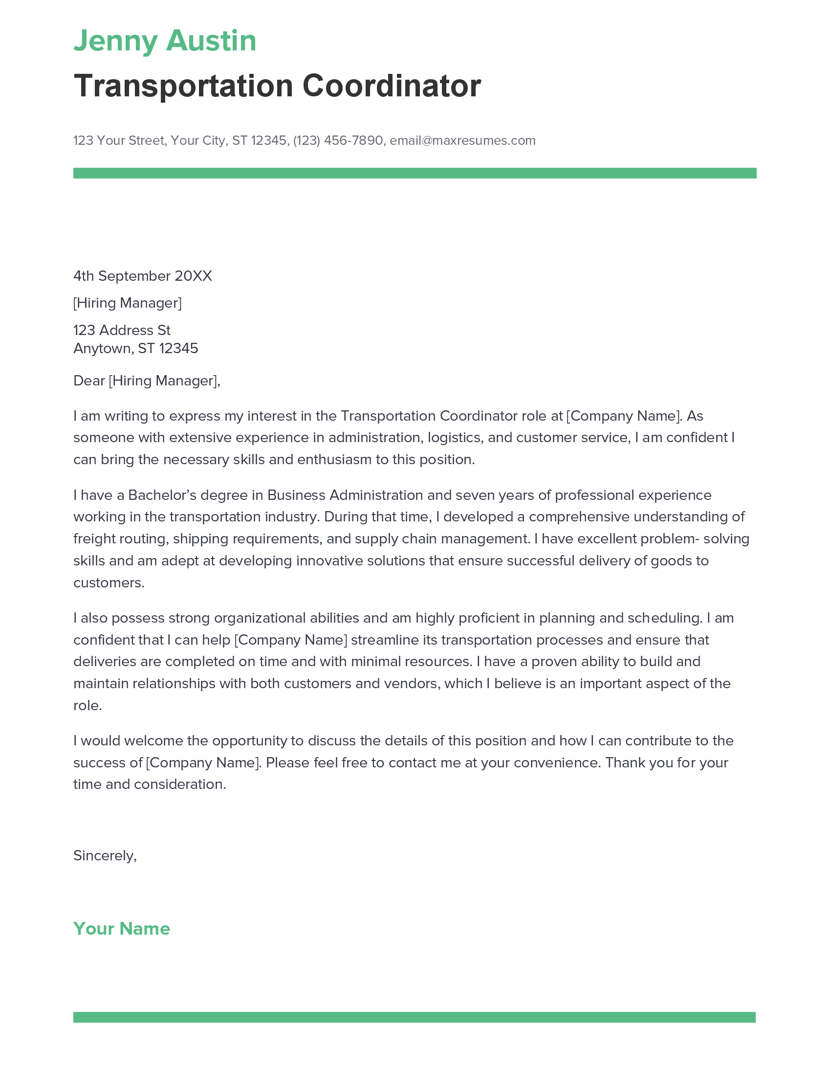 account assistant cover letter sample