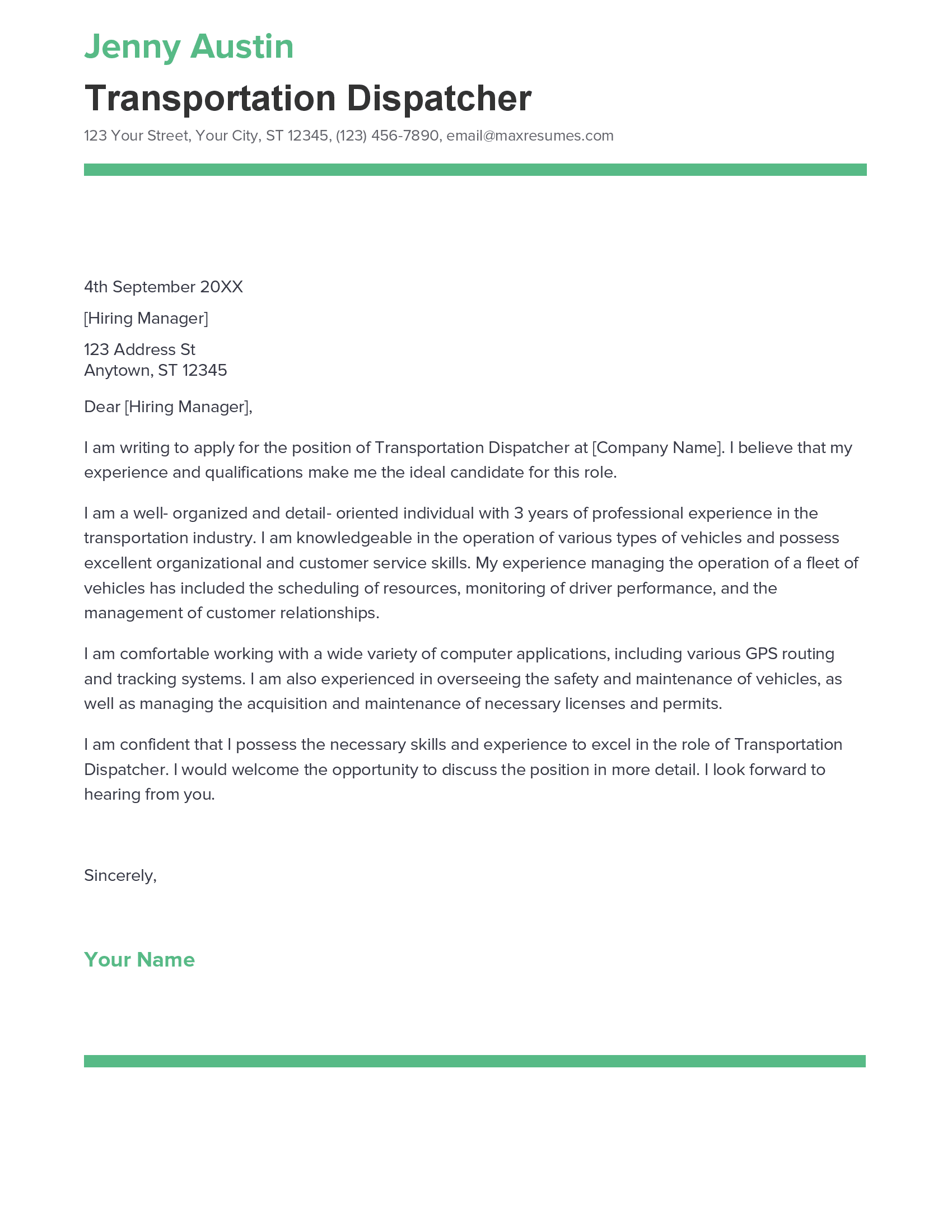 account assistant cover letter sample