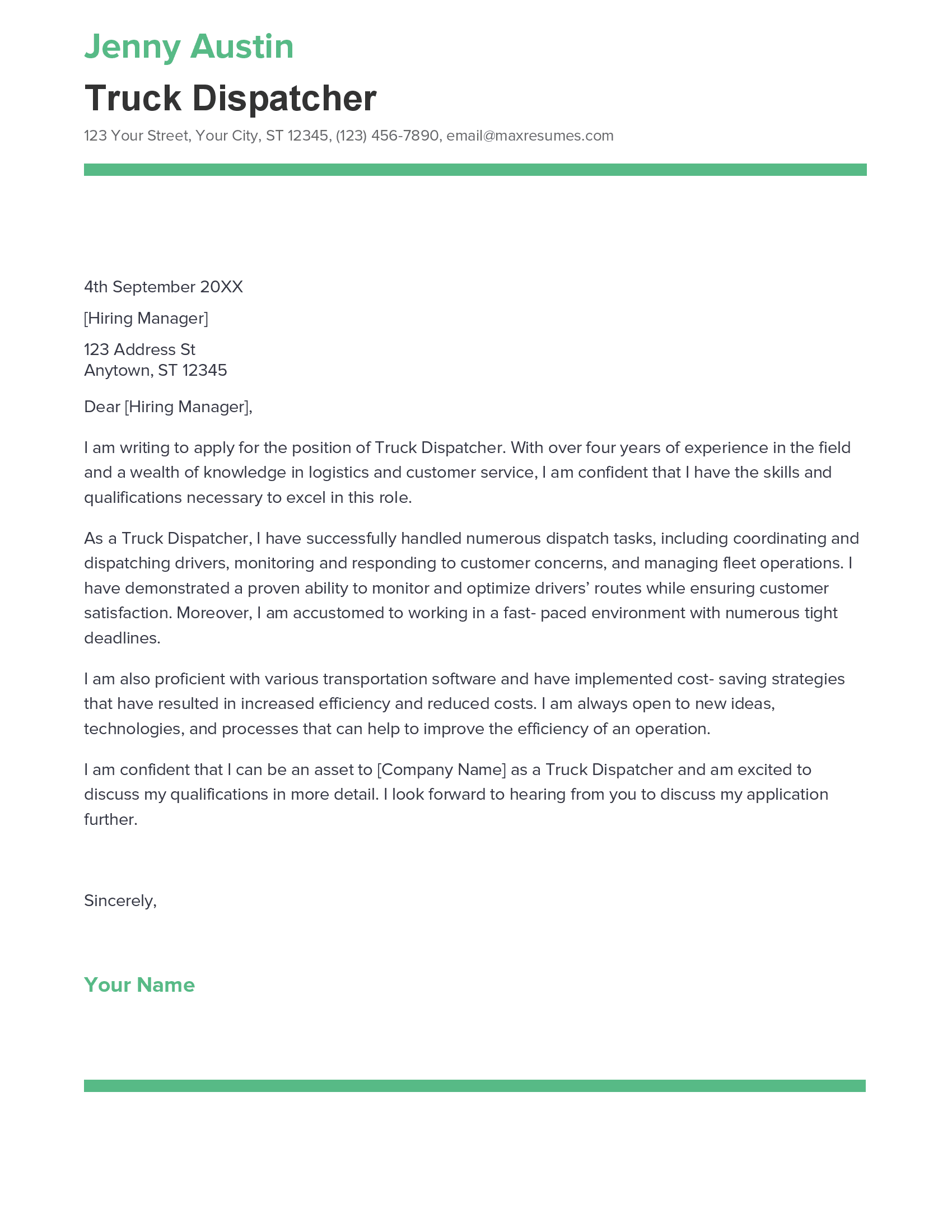 account assistant cover letter sample