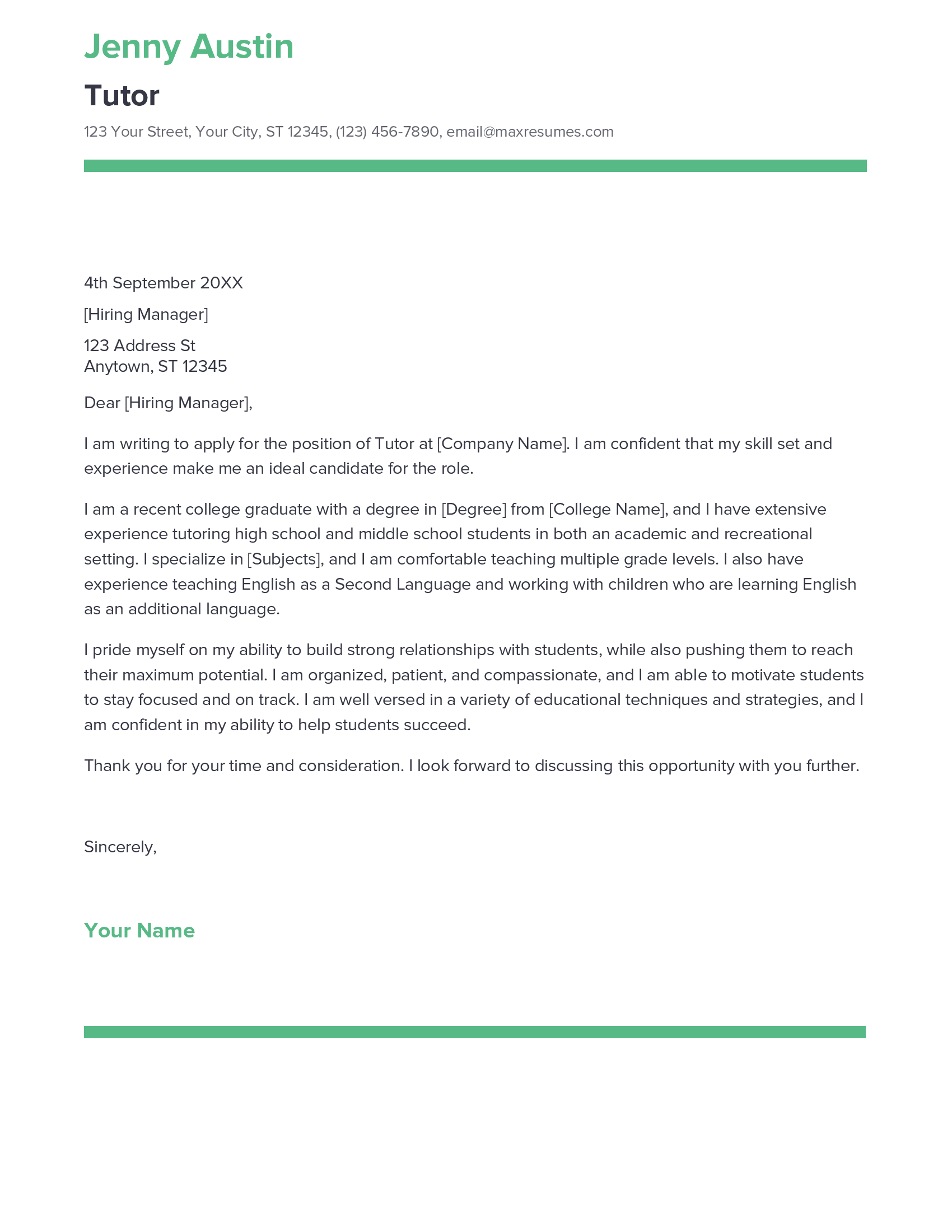 account assistant cover letter sample