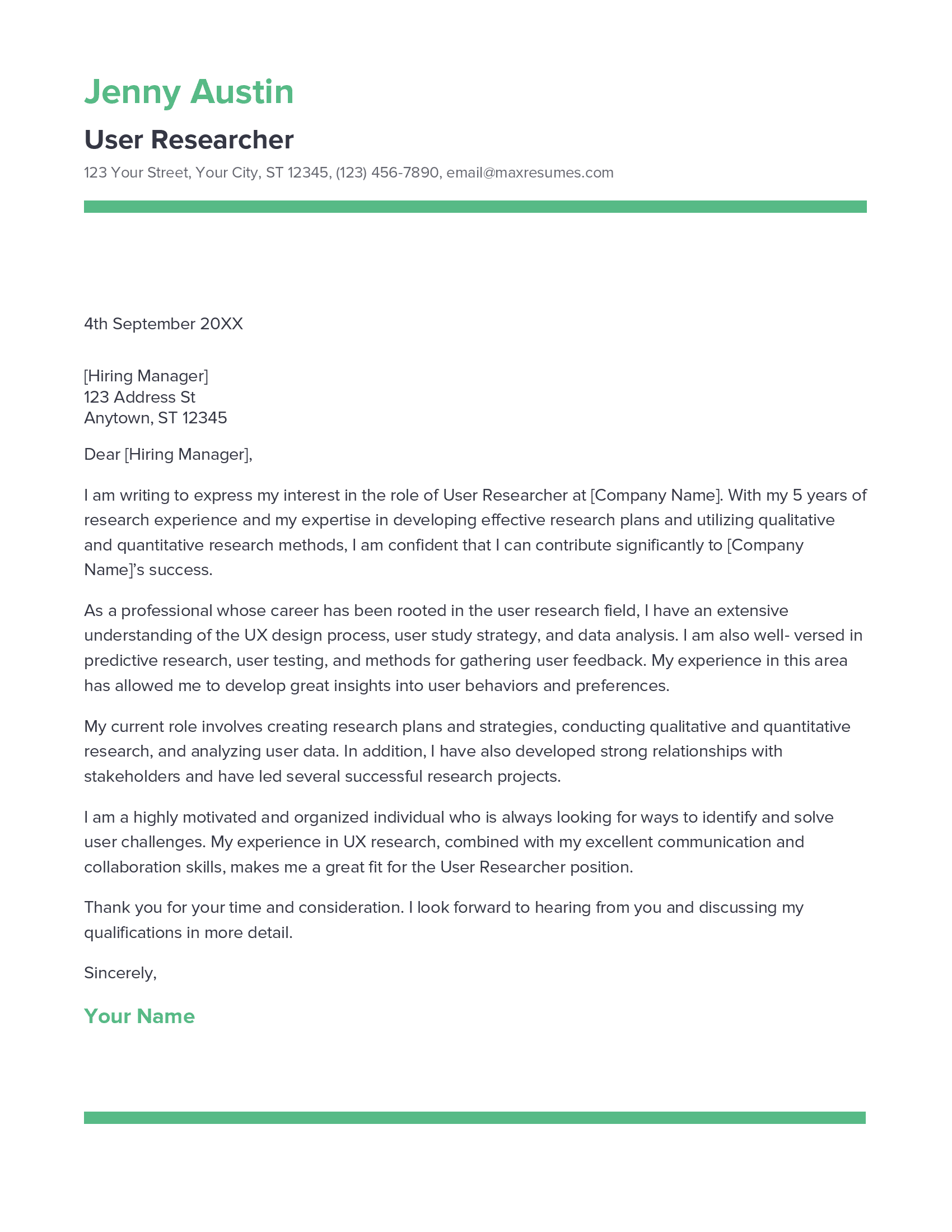 account assistant cover letter sample