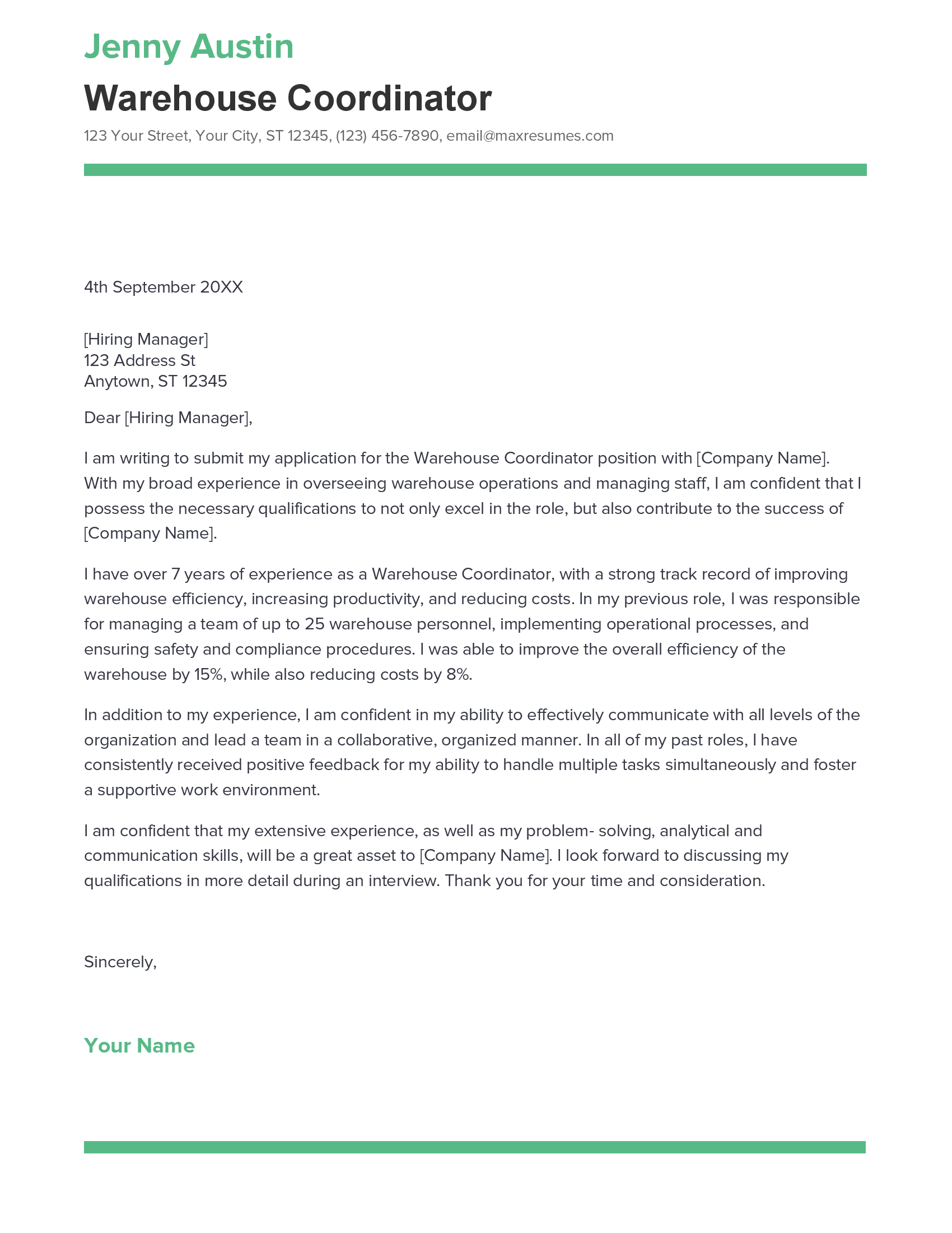 account assistant cover letter sample