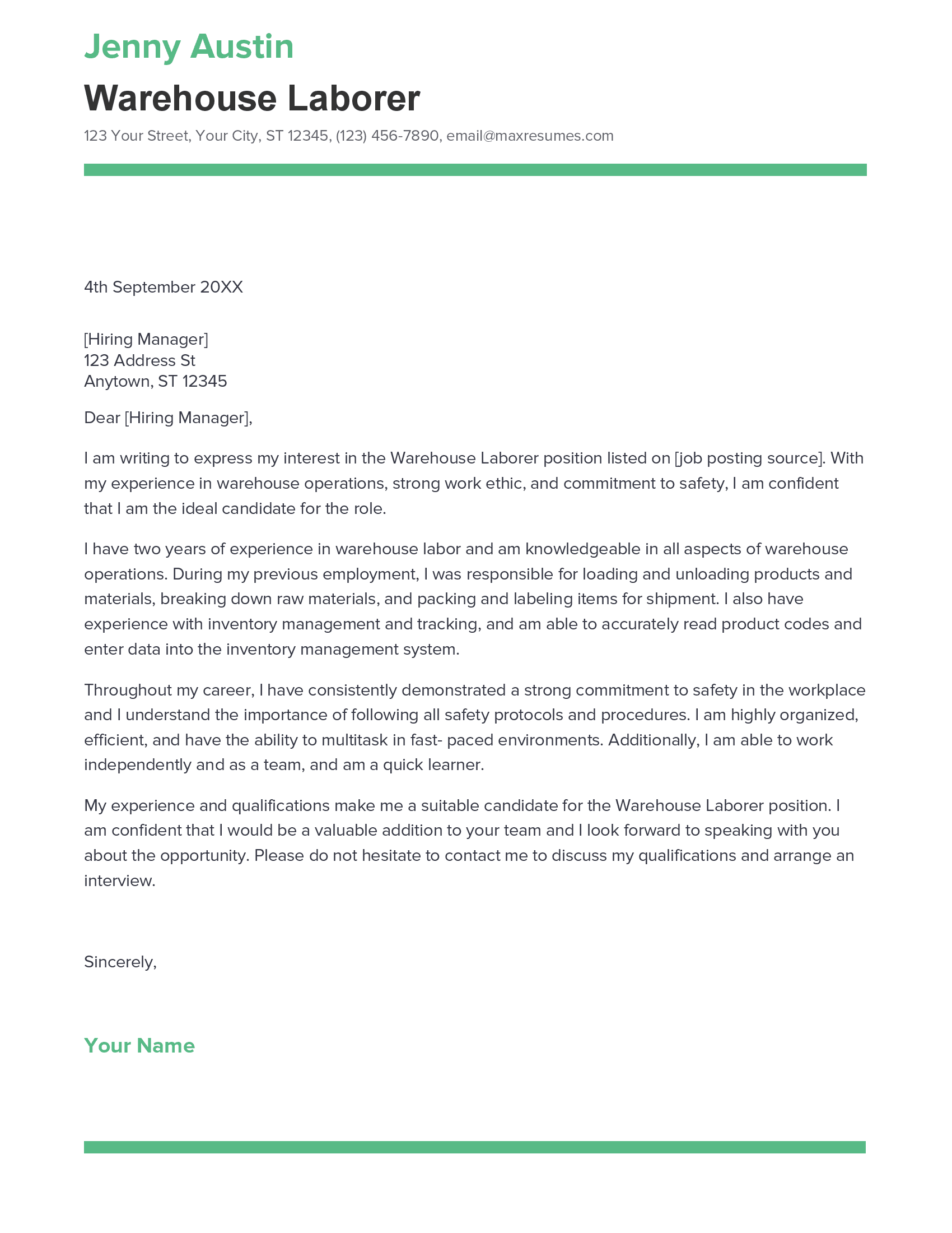 account assistant cover letter sample