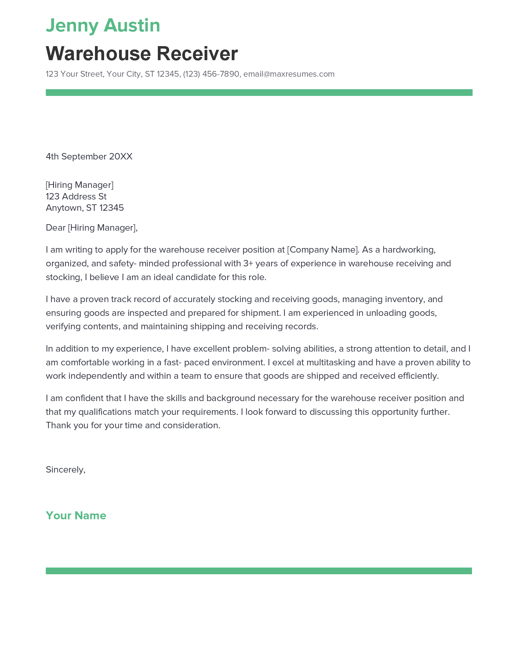 account assistant cover letter sample