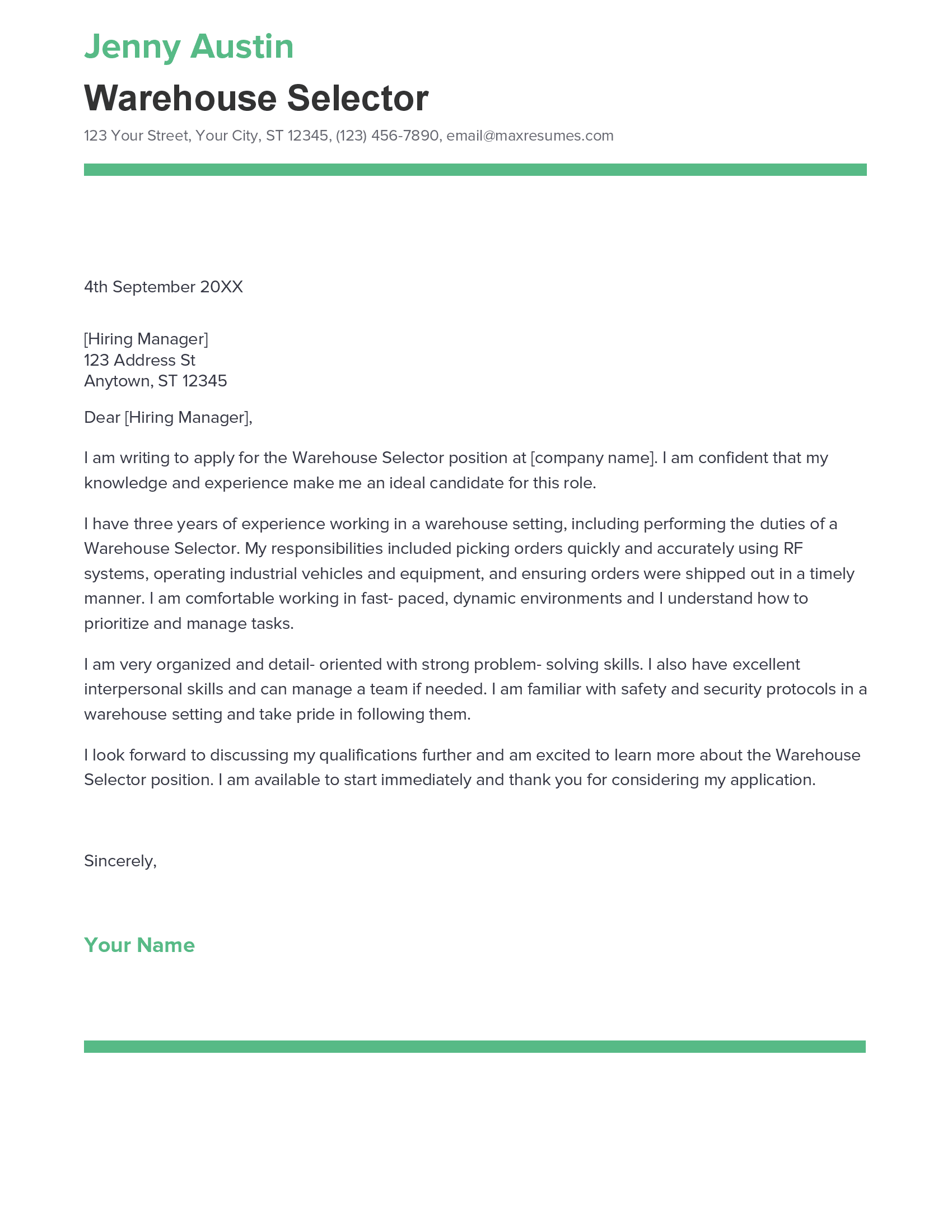 account assistant cover letter sample