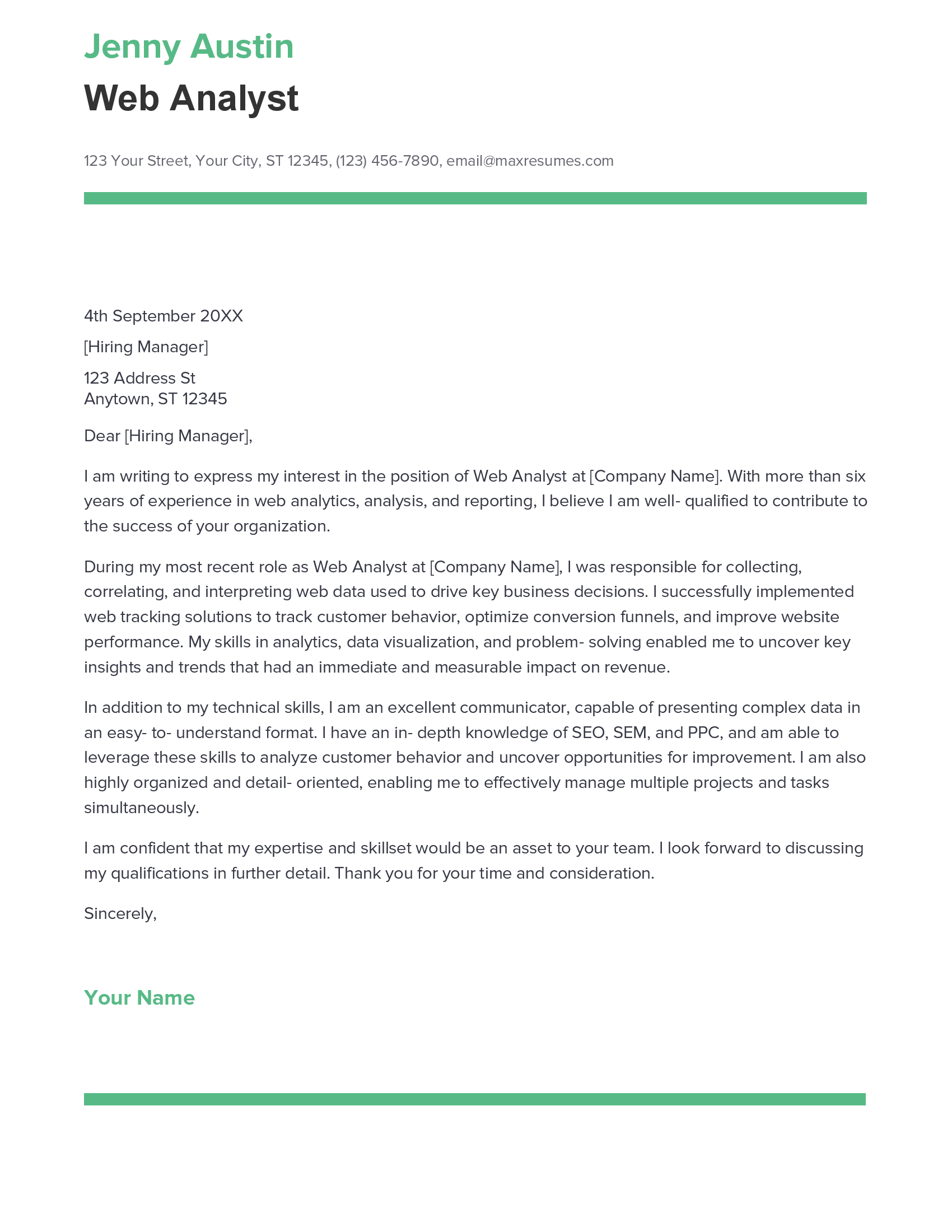 account assistant cover letter sample