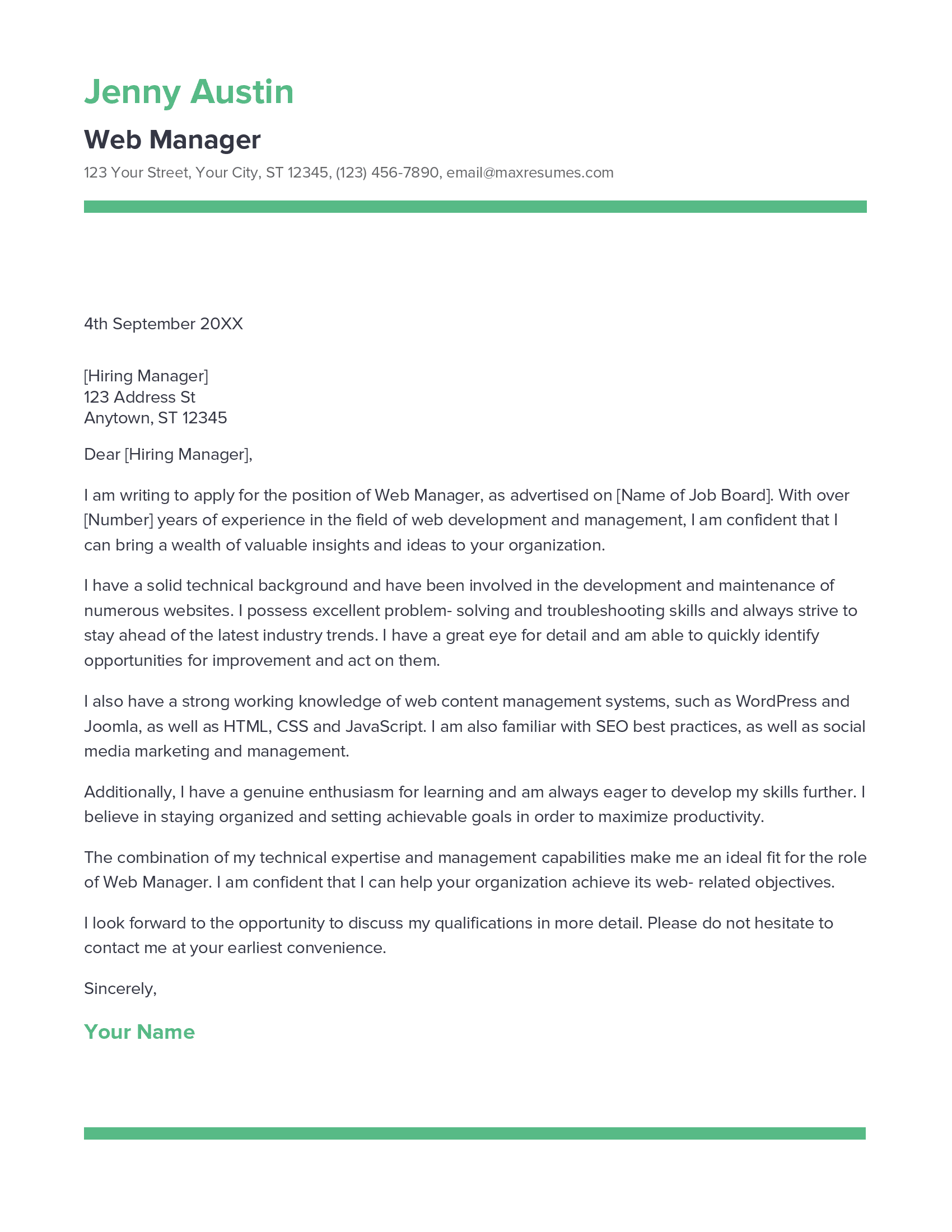account assistant cover letter sample