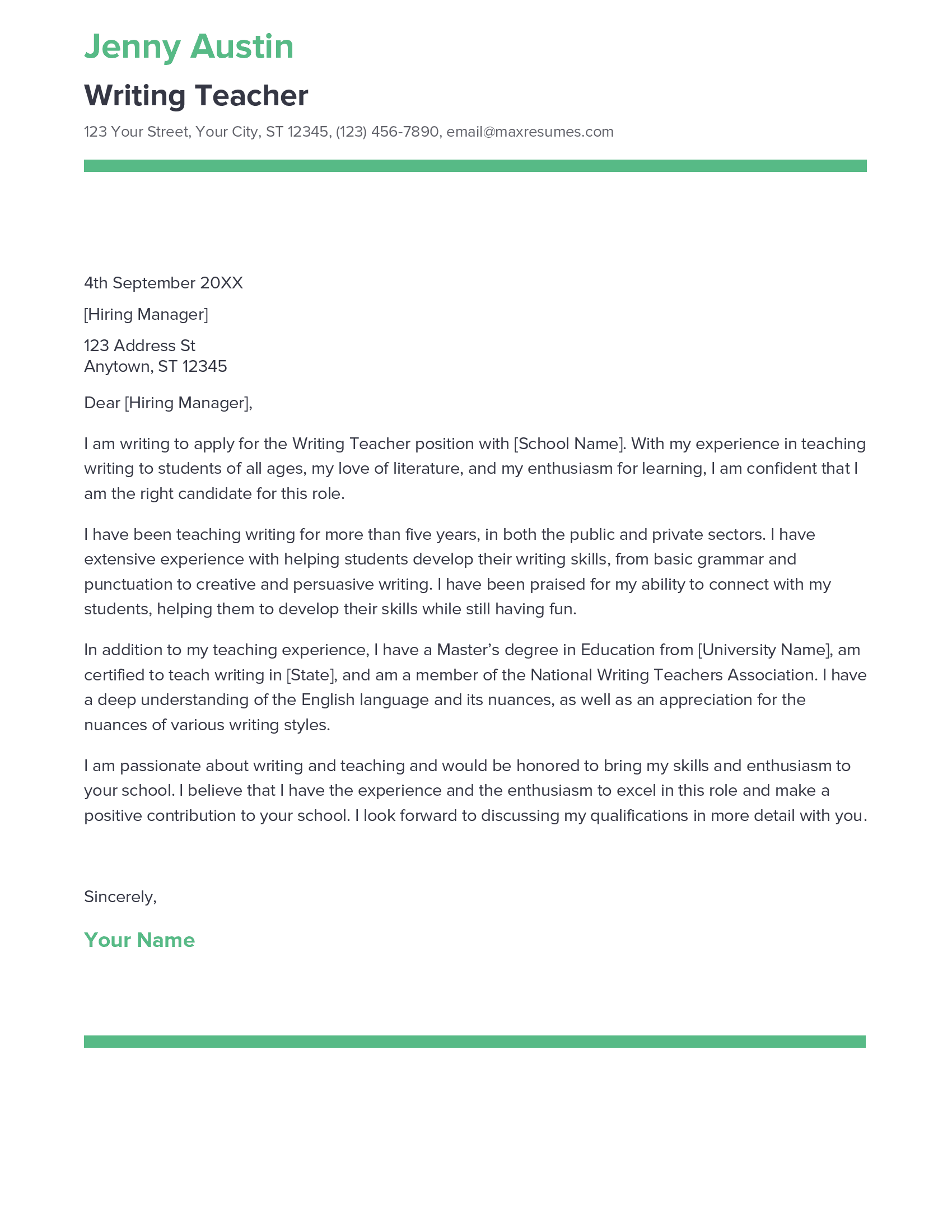account assistant cover letter sample