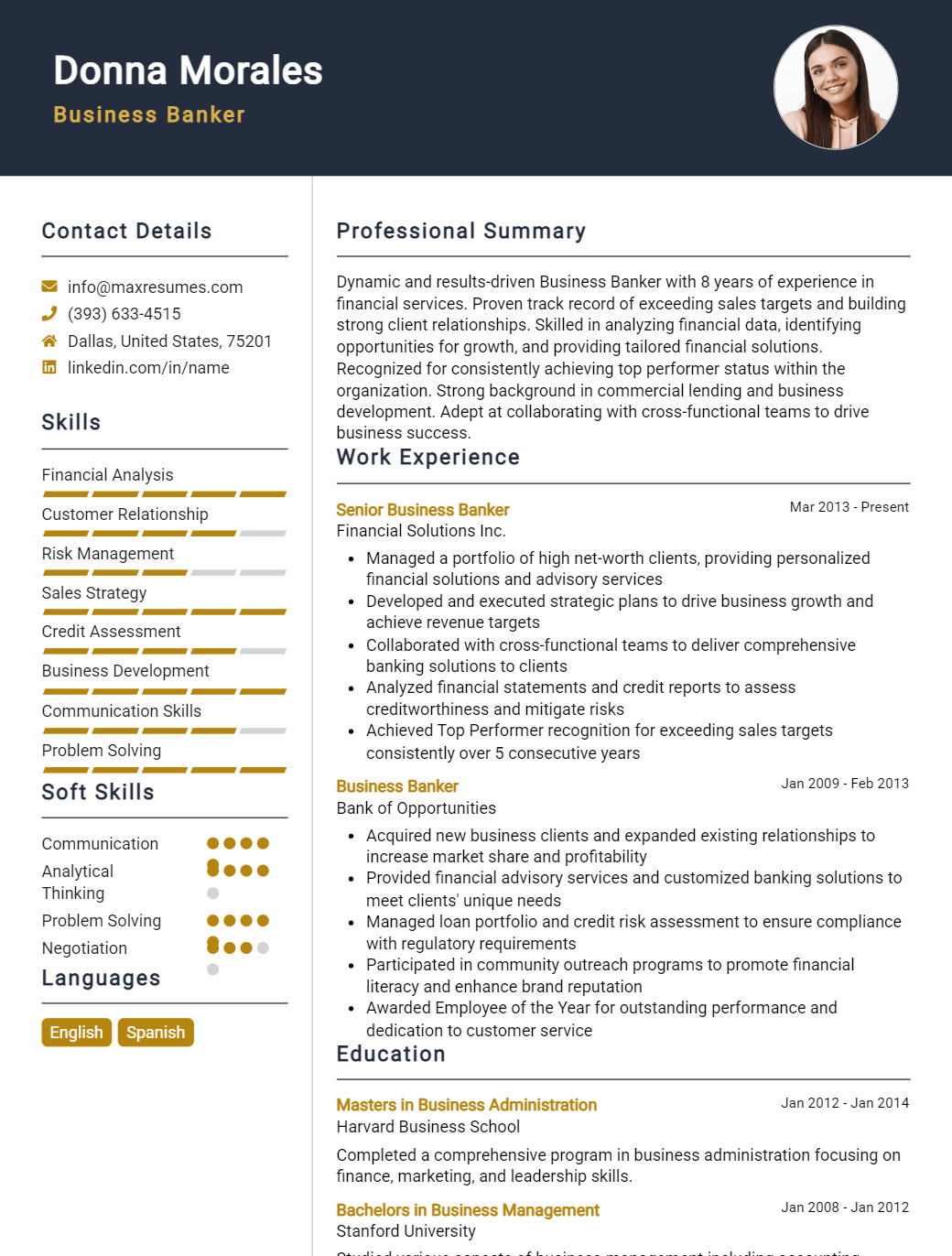 business-banker-resume-sample