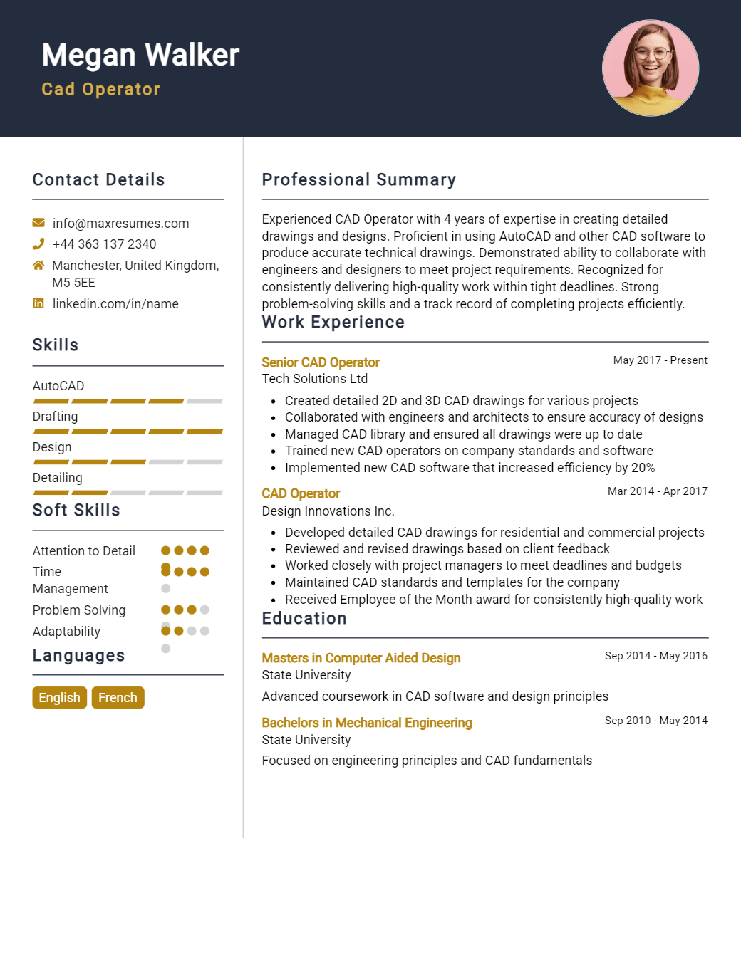 cad-operator-resume-sample