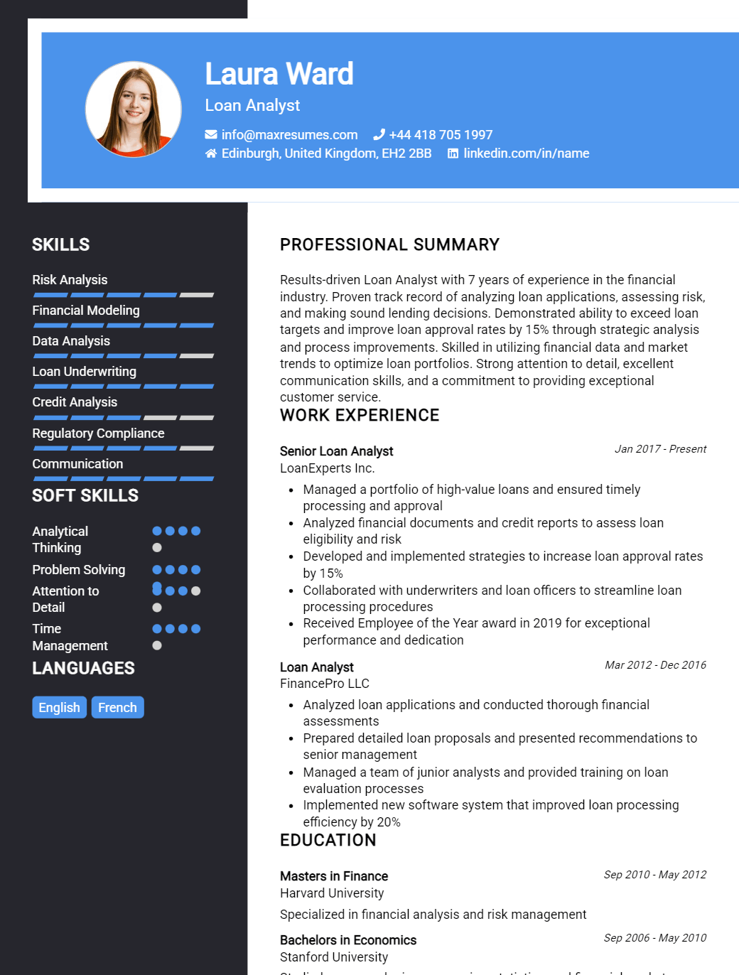 loan-analyst-resume-sample