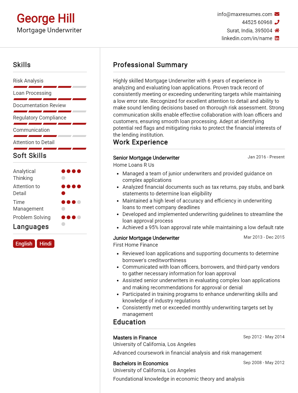 mortgage-underwriter-resume-sample