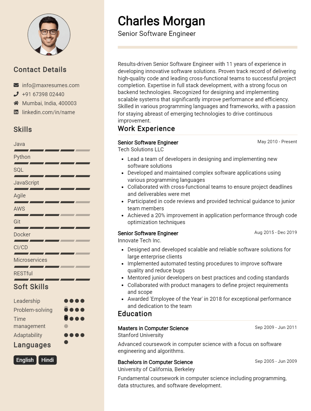 senior-software-engineer-resume-sample