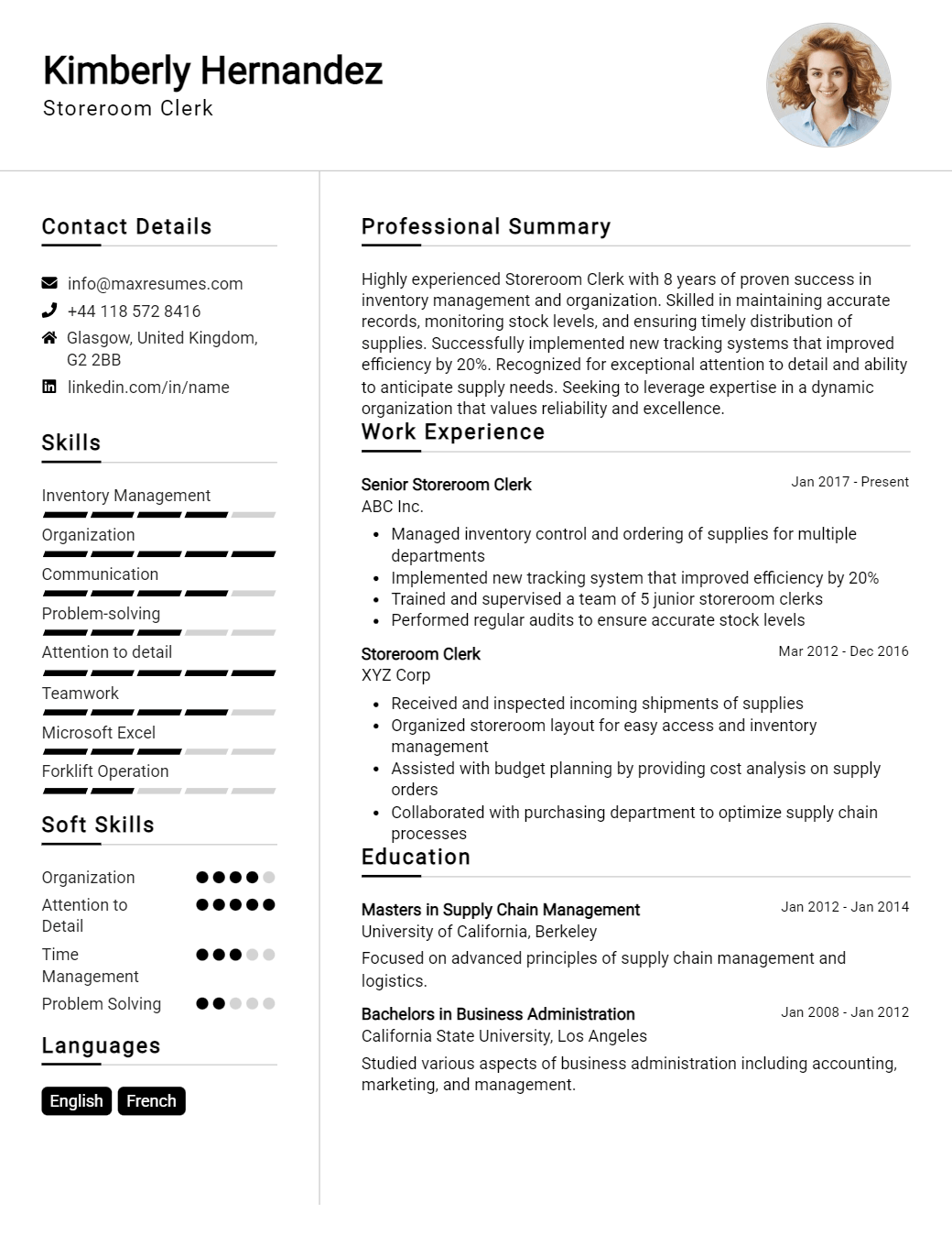 storeroom-clerk-resume-sample